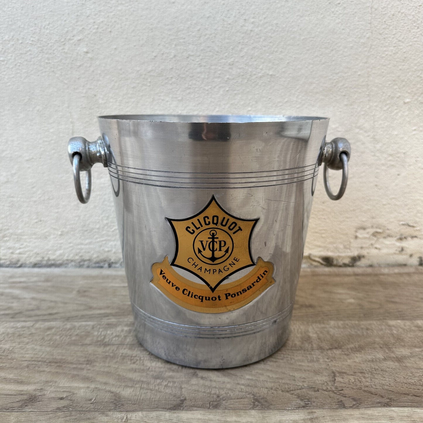 Vintage French Champagne Ice Bucket Cooler Made France VEUVE CLICQUOT 0509249 - Fleamarketfrance