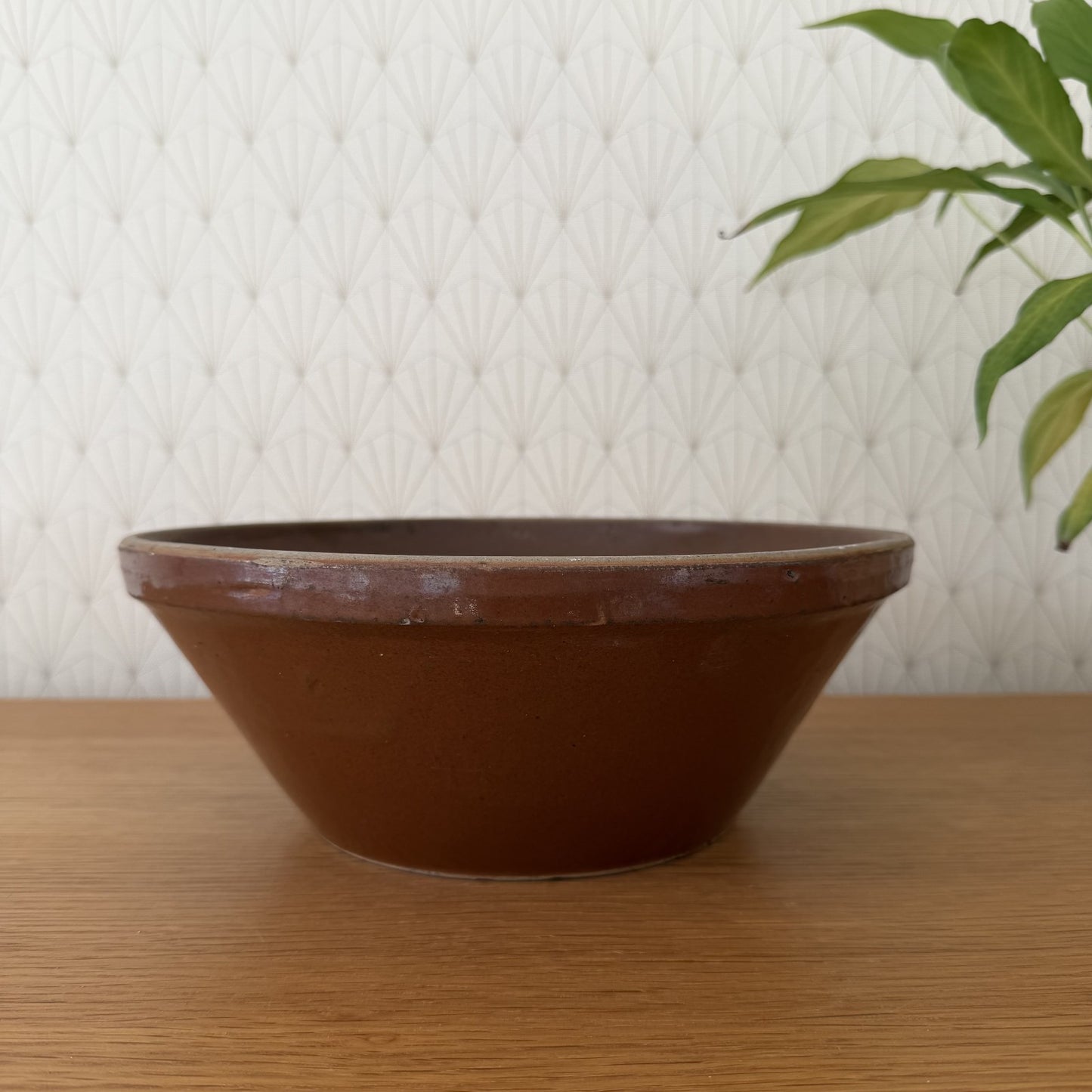 Vintage French Stoneware Mixing Bowl Digoin Pottery Country Kitchen 2201261 Fleamarketfrance : French vintage and antique decor