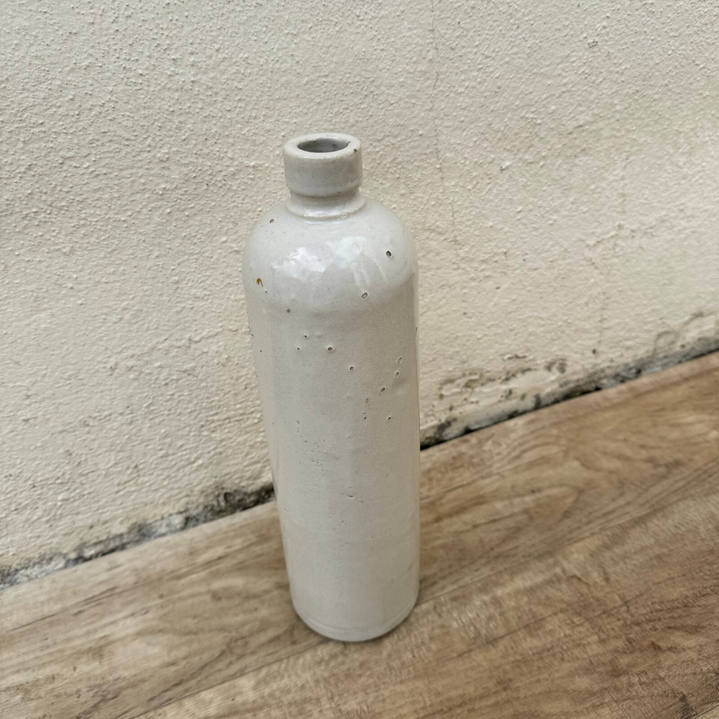 French Stoneware Bottle Vintage Ceramic Wine Water Jug 11" 29042412 Unmarked