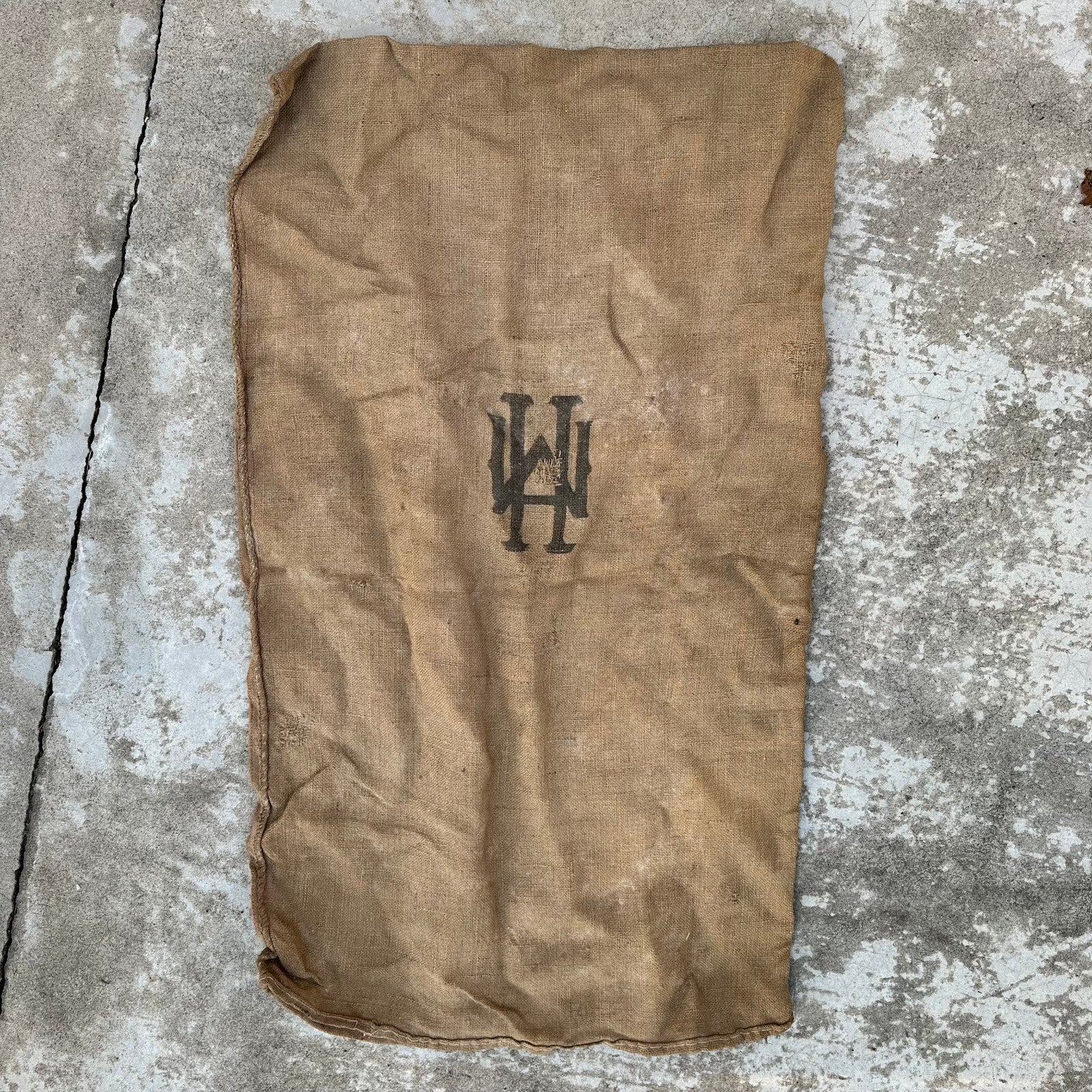 Antique French Flour Sack Linen Marius Hygonet Montellimar Grain Bag 0311231 Unbranded
