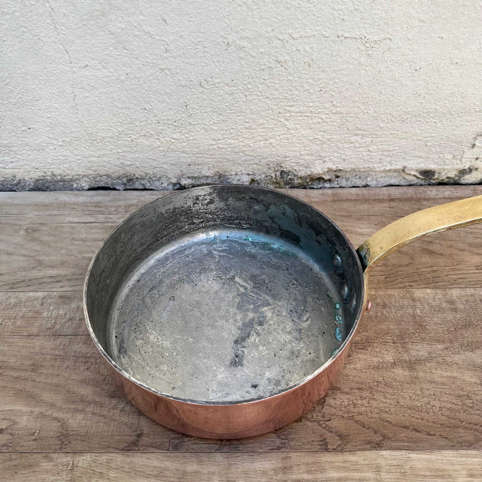 Vintage French Copper Saute Pan Villedieu CVD Cookware 7" Professional 2407234 Fleamarketfrance
