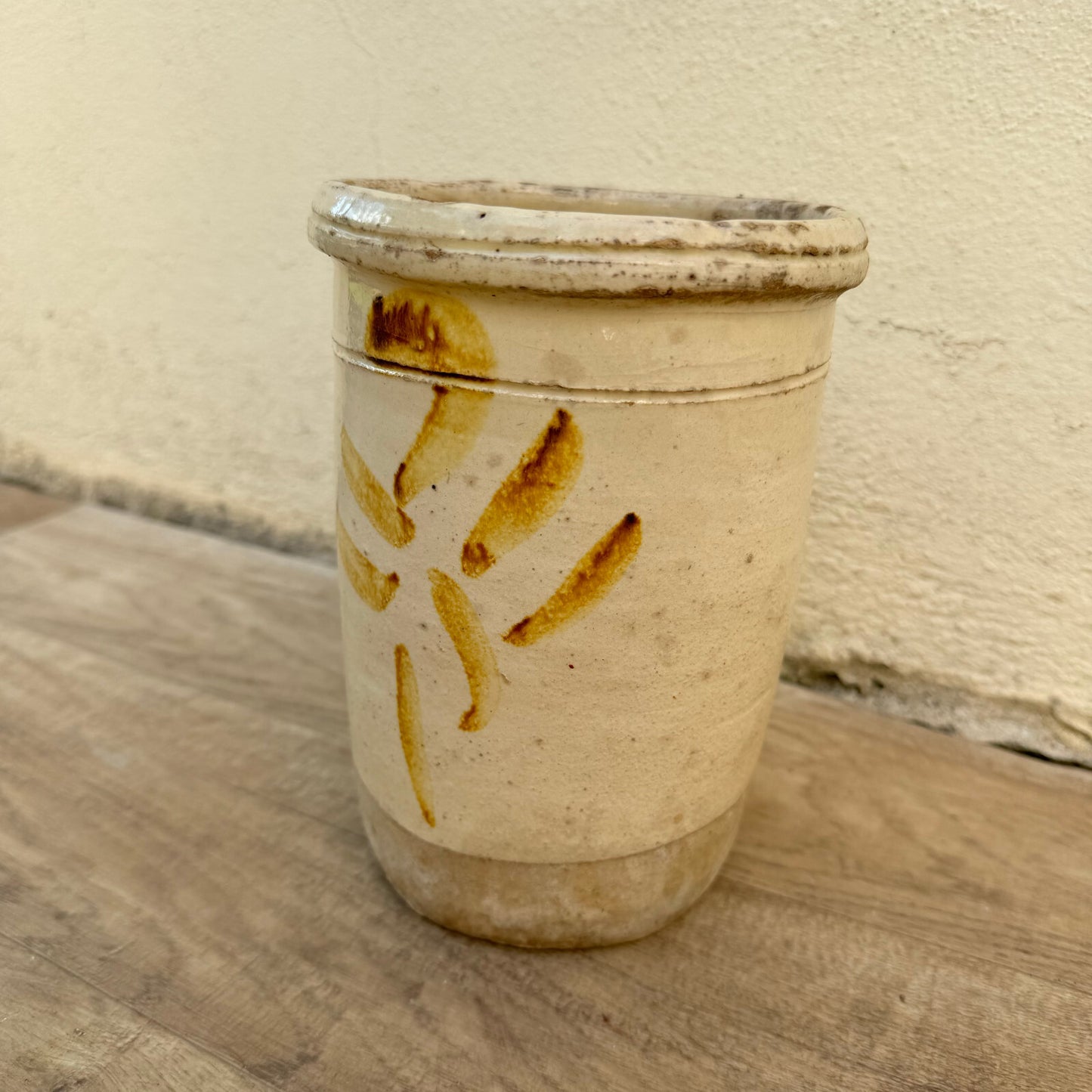Antique French Ceramic Jar 19th Century Storage Pot Sardine Vessel 1607241 Unbranded