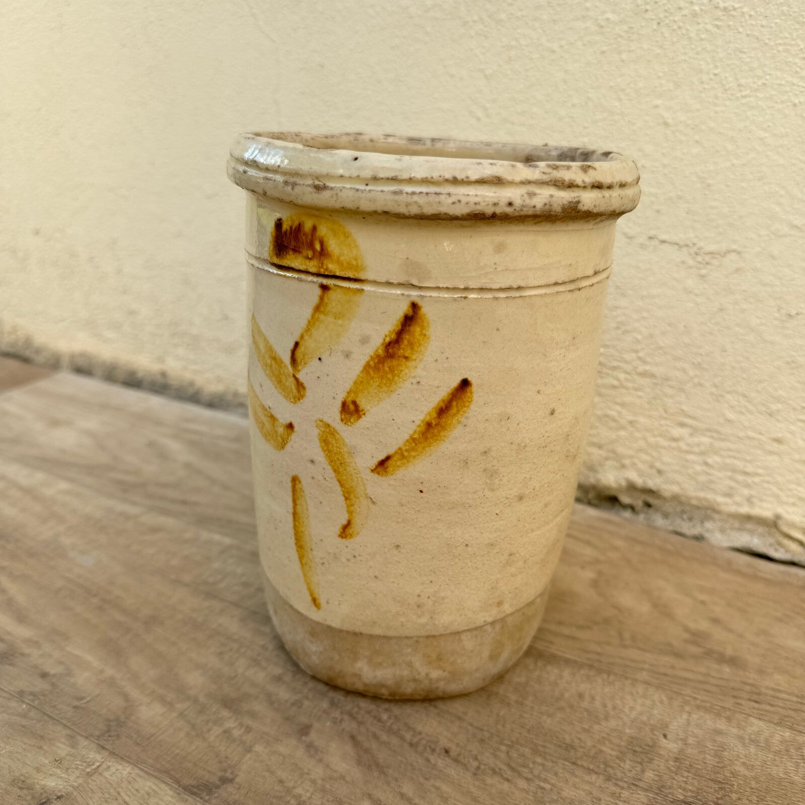 Antique French Ceramic Jar 19th Century Storage Pot Sardine Vessel 1607241 Unbranded