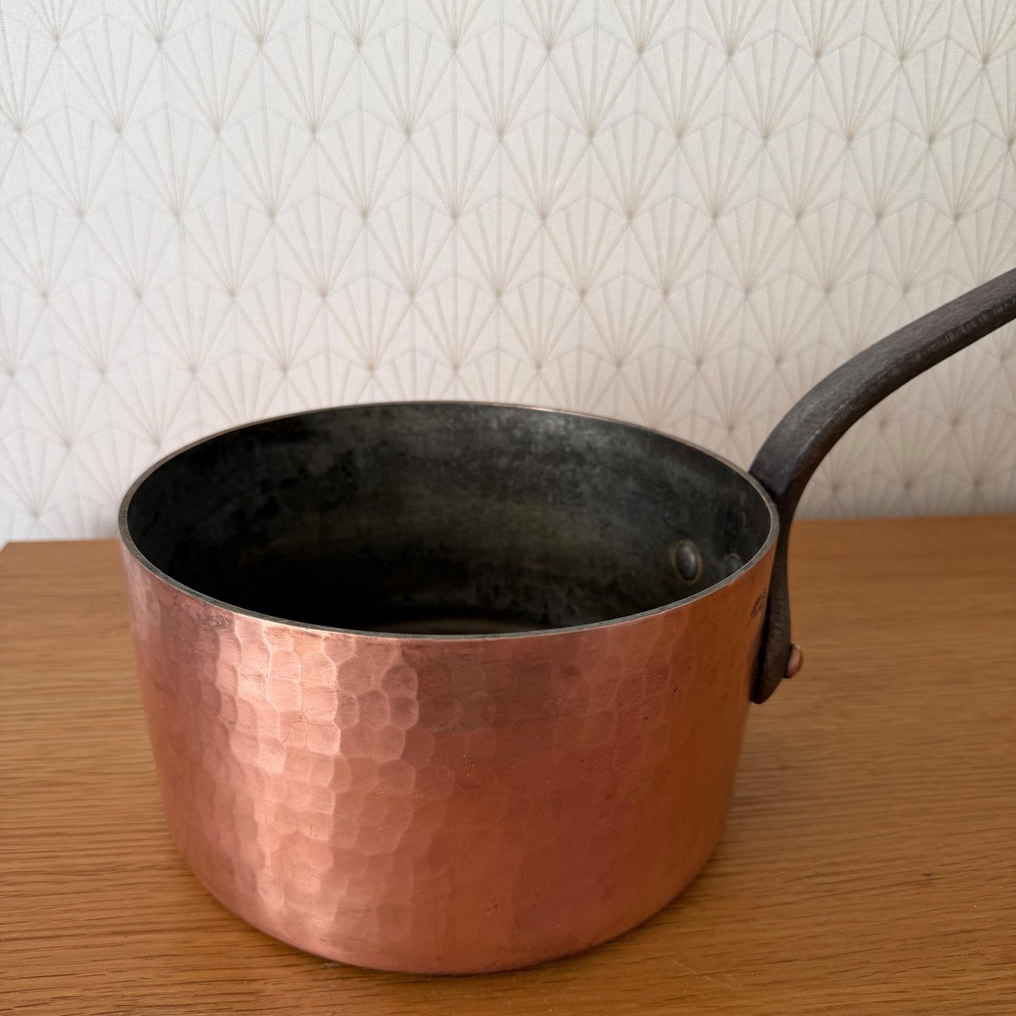 Vintage French E.Dehillerin Paris Copper Saucepan Tin Lined 1606262 Unbranded