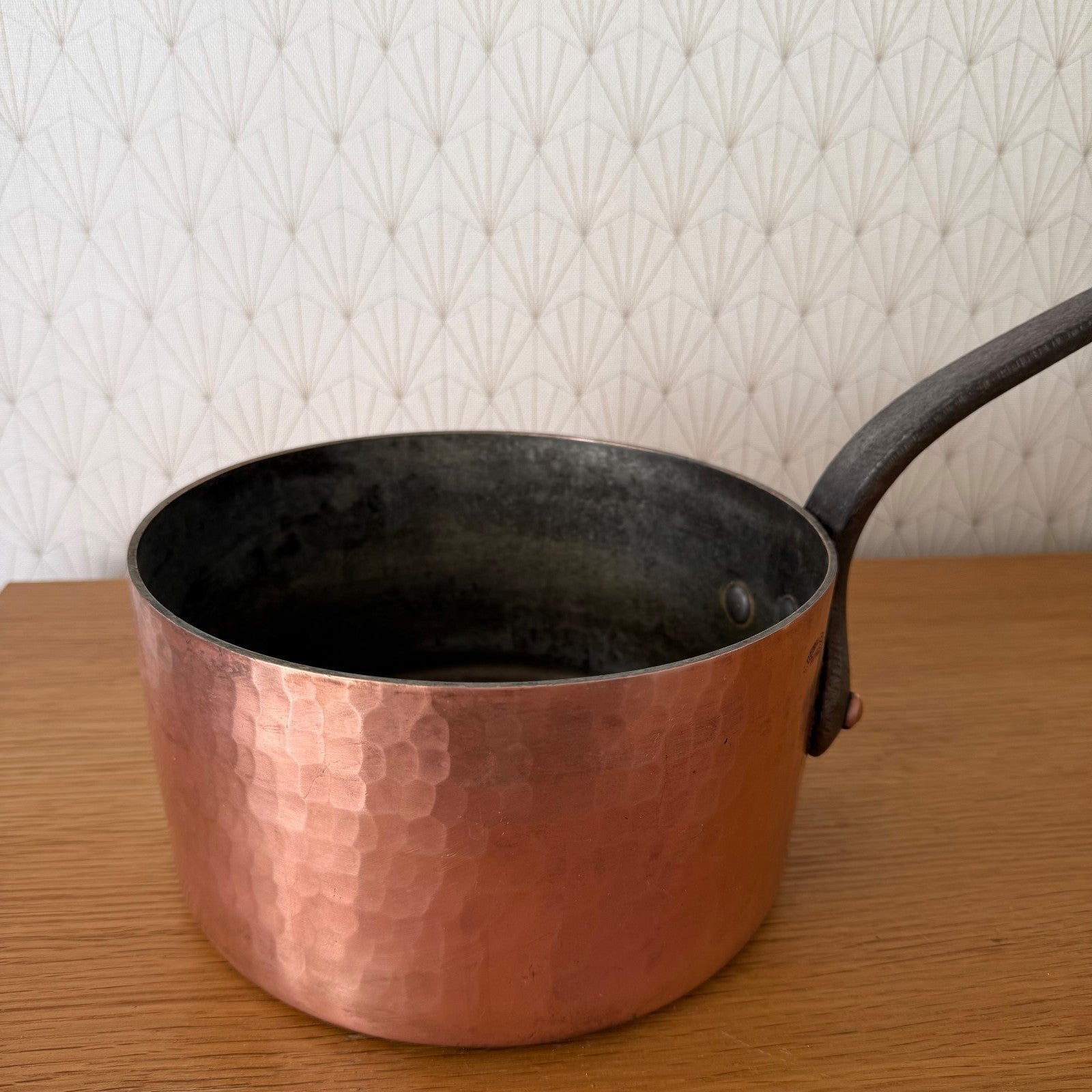 Vintage French E.Dehillerin Paris Copper Saucepan Tin Lined 1606262 Unbranded