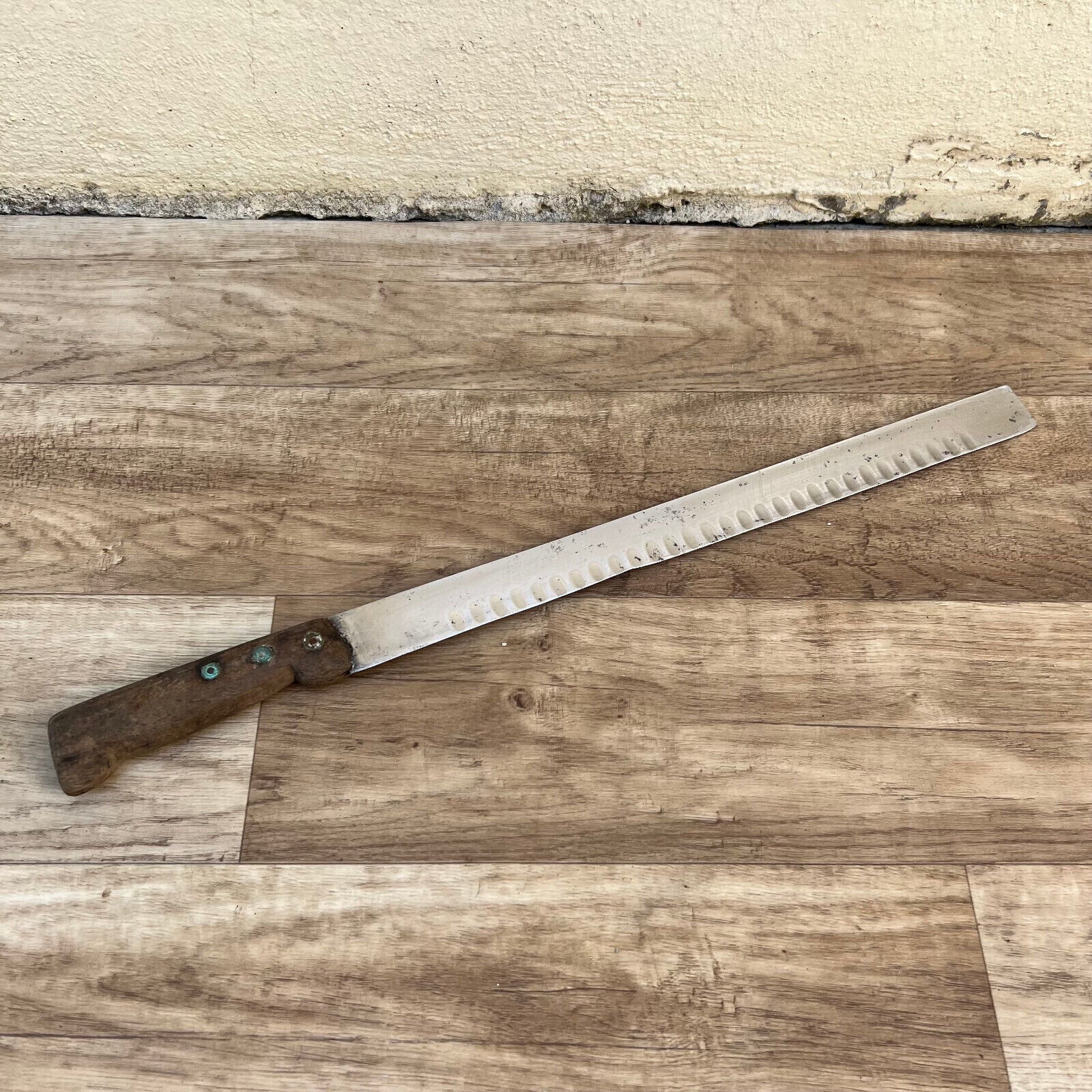 French Vintage SUIRAM Ham Salmon Slicer Knife 19.5" Butcher Tool 2111221 Unbranded