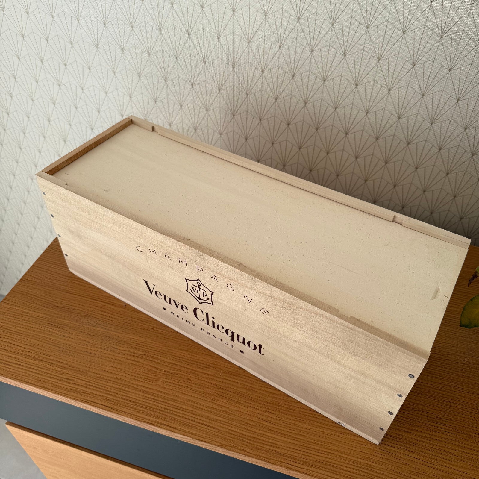 French Jeroboam Veuve Clicquot Champagne Bottle Crate Box 20 3/4" 2101251 Veuve Clicquot