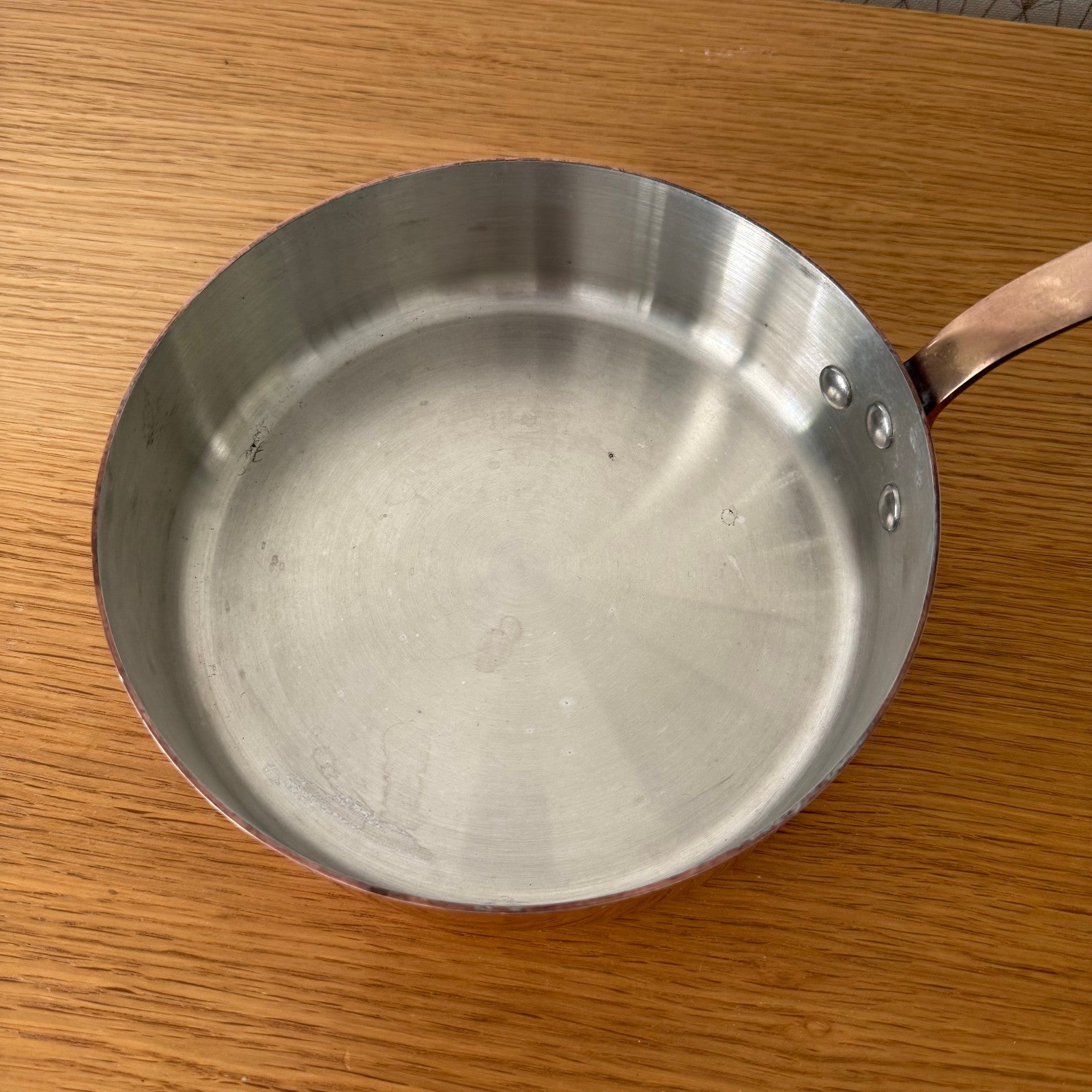 French Copper Sauteuse Pan Simon Paris Stainless Steel 20cm Vintage 30082510 Unbranded