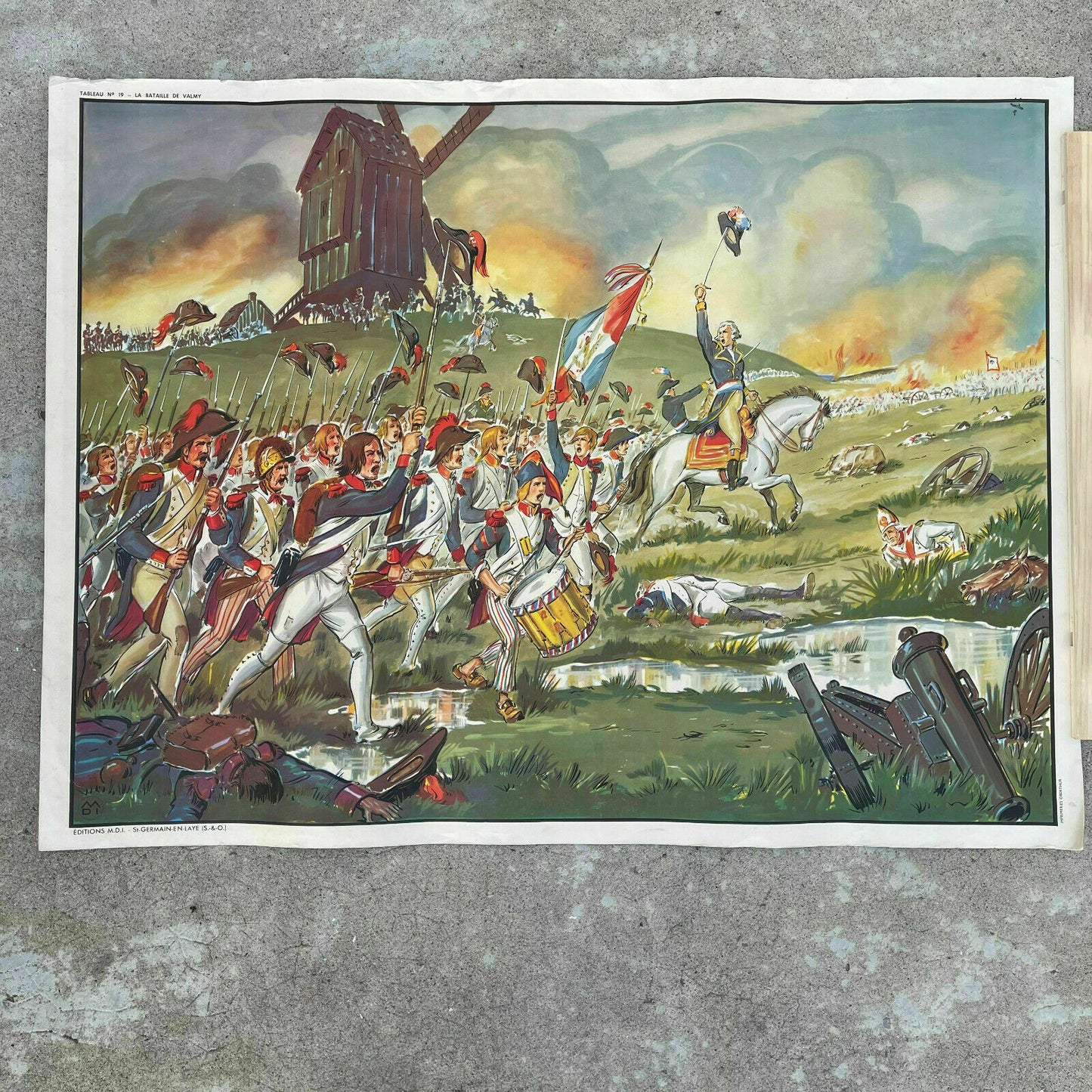 French Educational Poster Double-Sided History Military School Chart 05112118 Fleamarketfrance