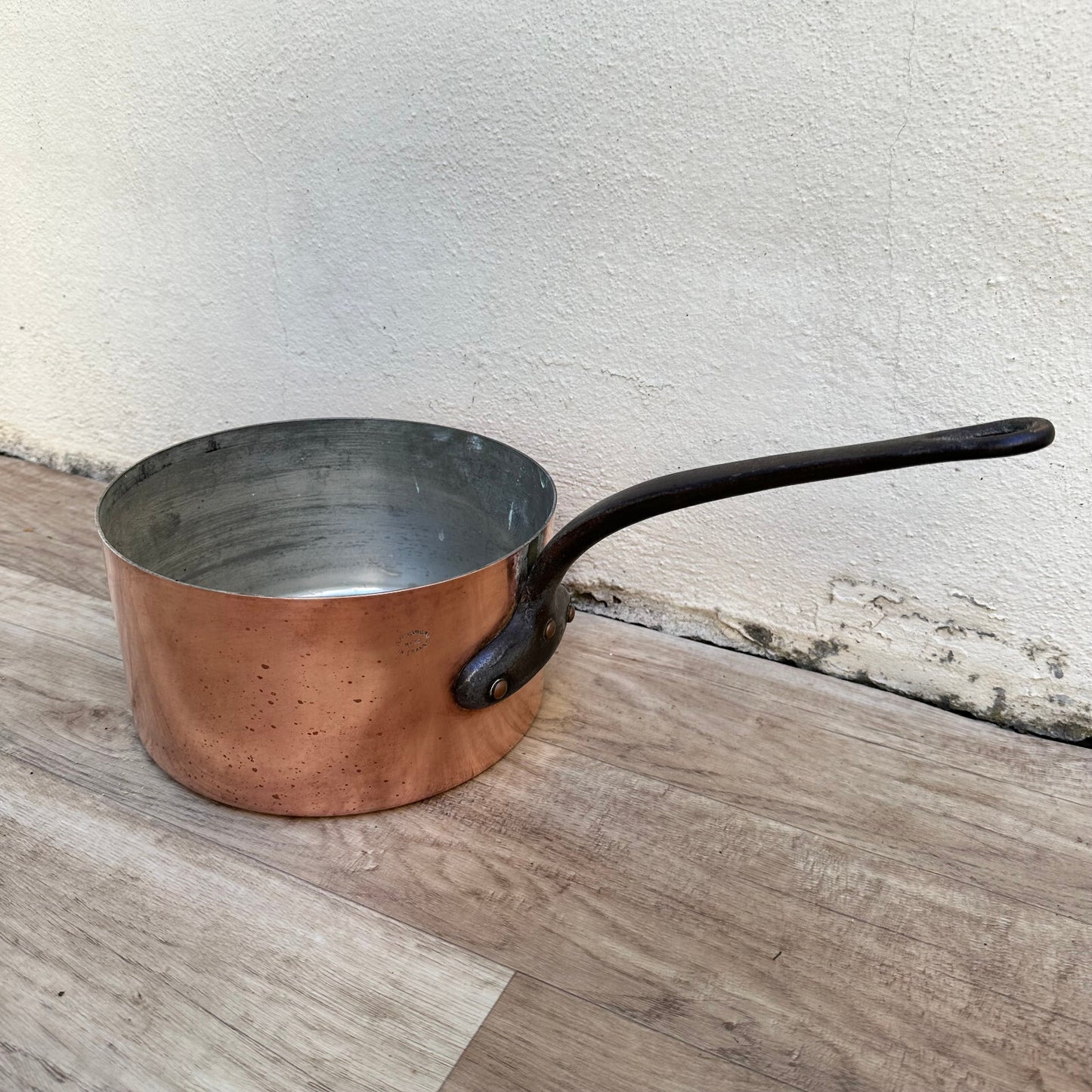 French Copper Saucepan Matillon Tinned Interior 20.5cm Vintage 0211236 Unbranded