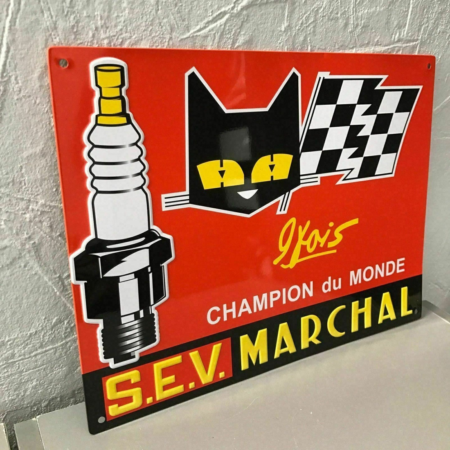 Vintage French Marchal Sign Metal Garage Automotive Decor 17122224 Fleamarketfrance