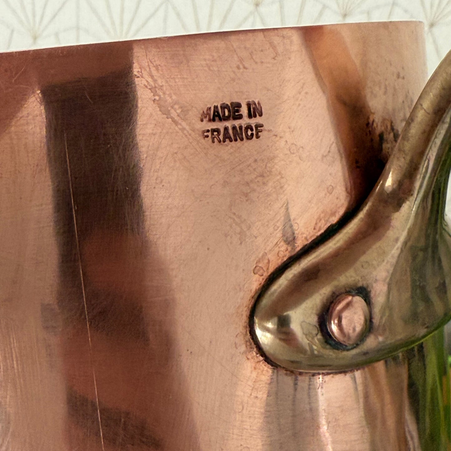 Vintage French Copper & Tin Inside Bain Marie Double Boiler 04062513