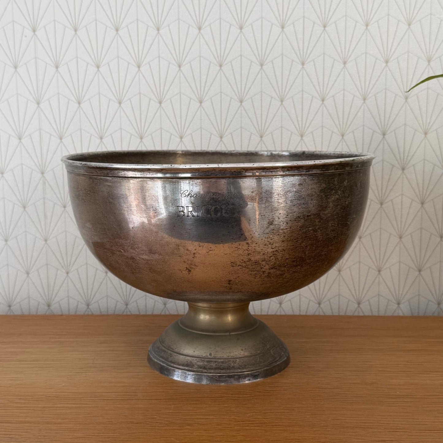 French Silverplate Champagne Bucket Wine Cooler Bricout Vintage 1950 0505266 Unbranded