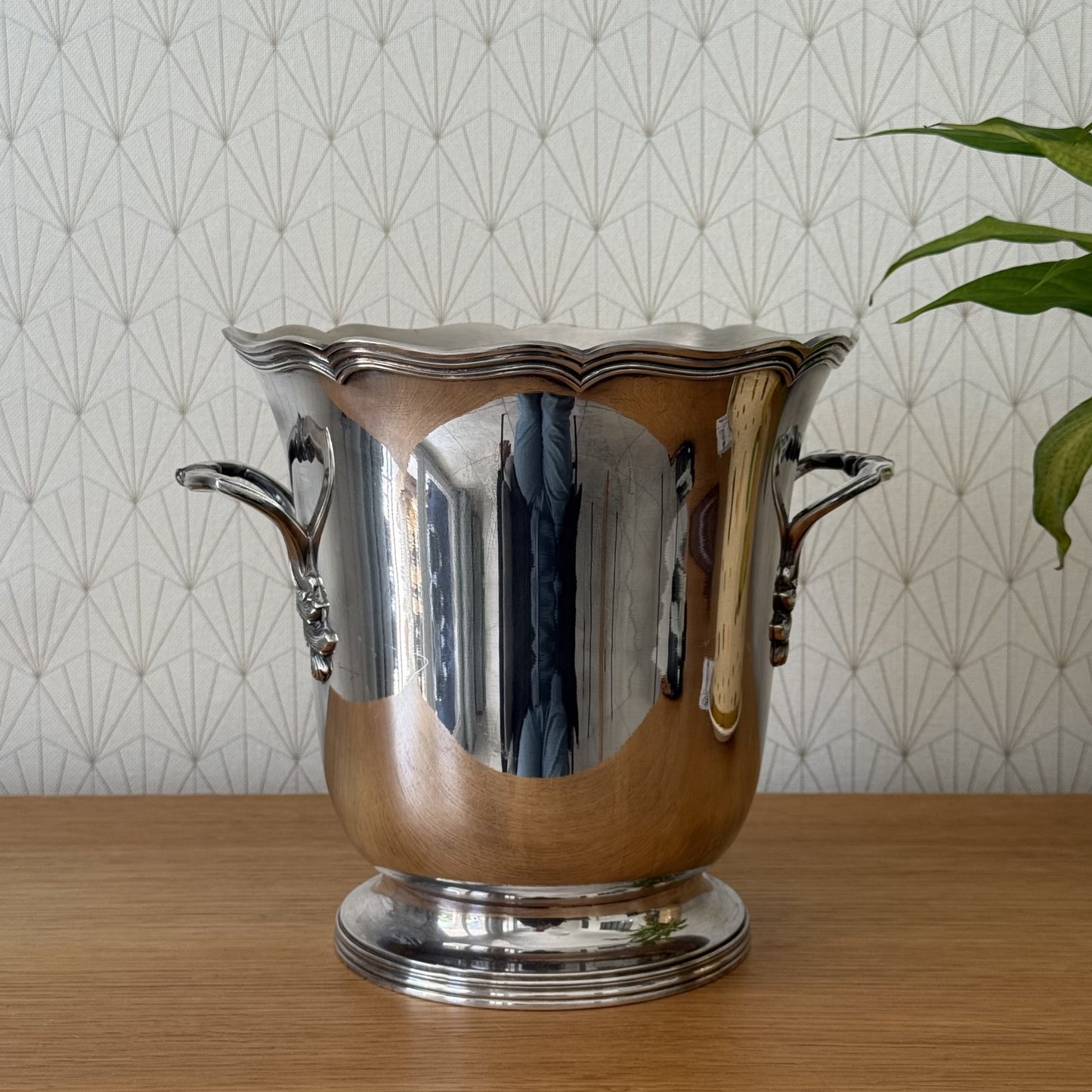 Vintage French Champagne Silverplate Ice Bucket Cooler St Medard 2307256