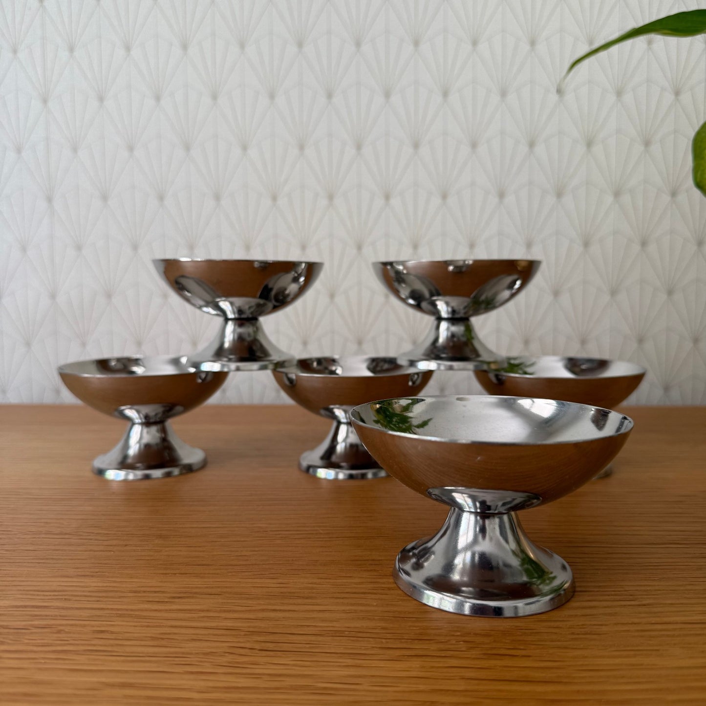 Vintage Stainless Steel Ice Cream Cups Set of 6 Compote Bowls 2704261 Stainless