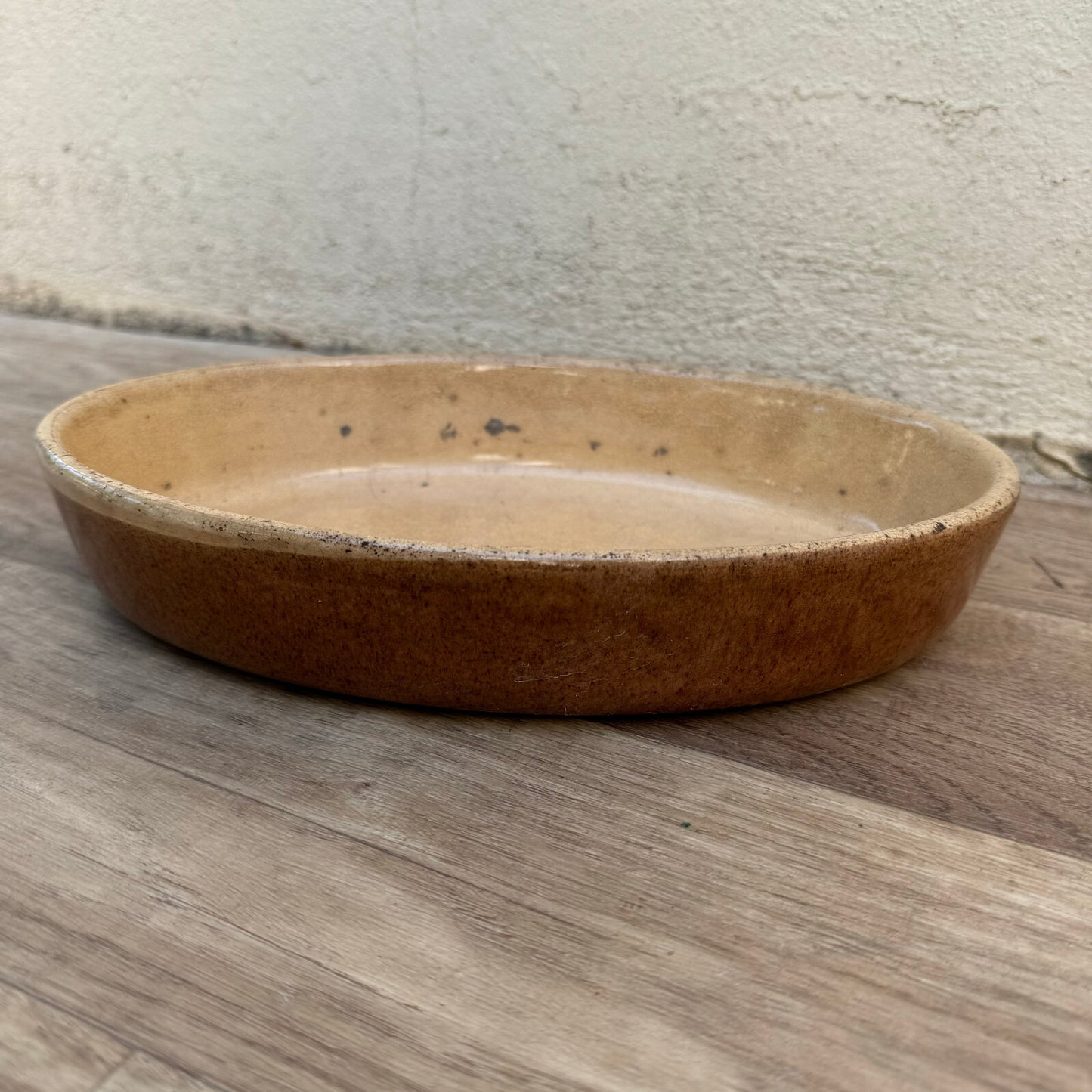 Vintage France Handmade French Bakeware 11” terrine plate gratin oval 2207242 La Bourguignonne France