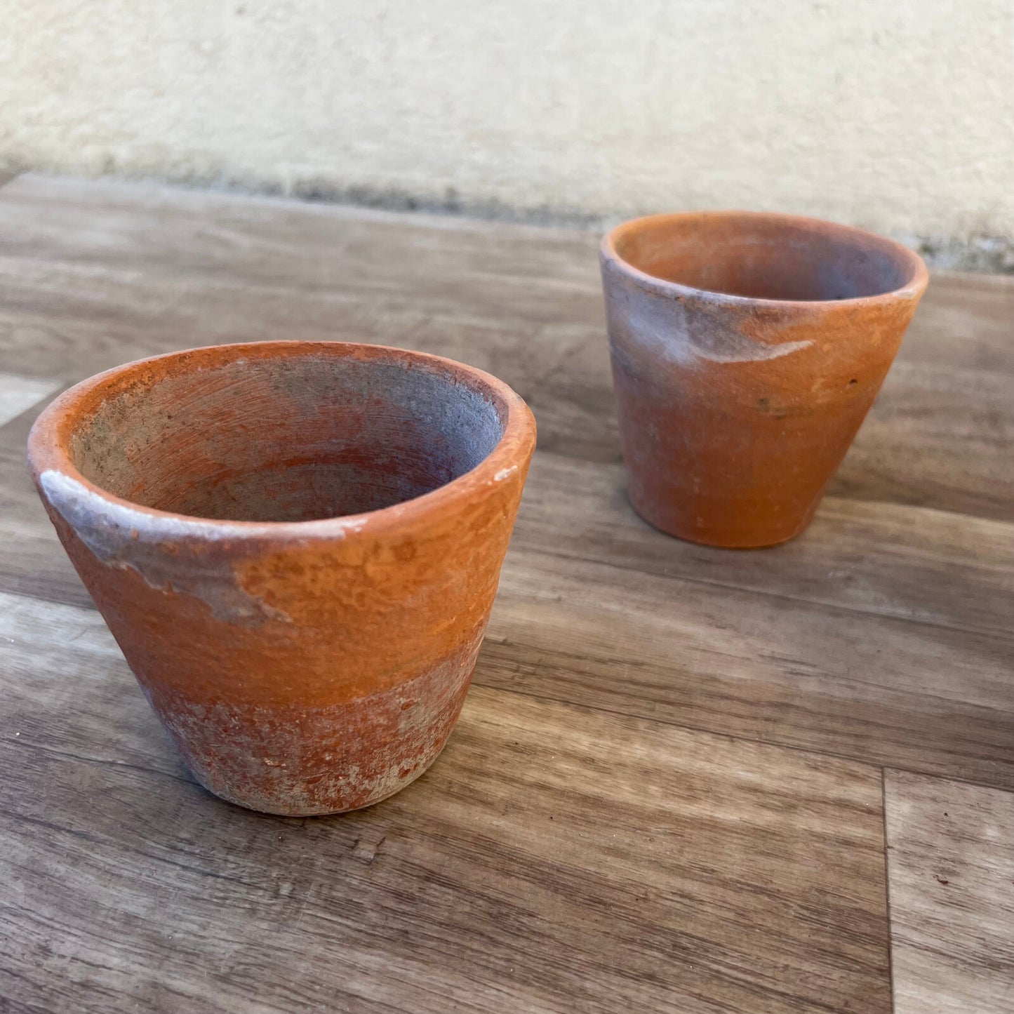 French Terracotta Pots Set 4 Vintage Planters Terra Cotta 60s 10122215 Fleamarketfrance