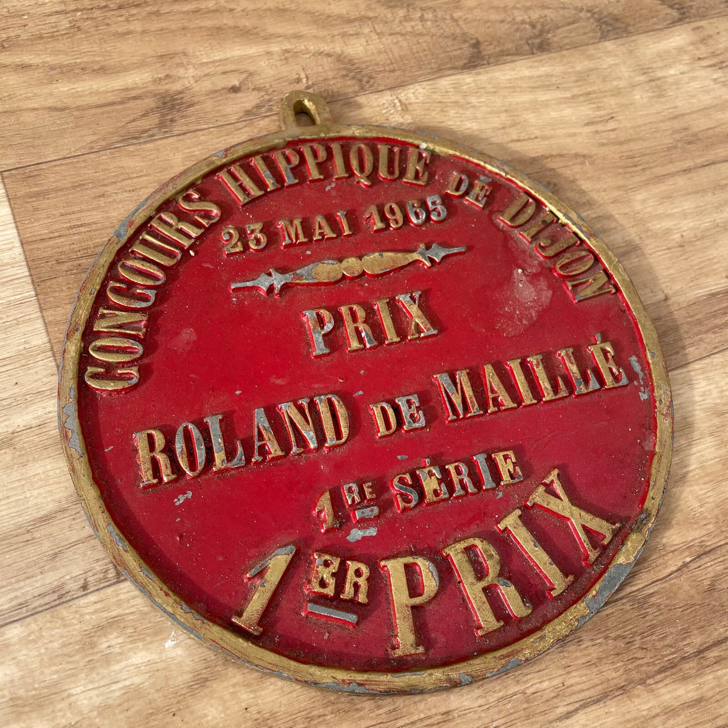 French Vintage Equestrian Medal Prix Roland de Maille Dijon 1965 11032523 Fleamarketfrance