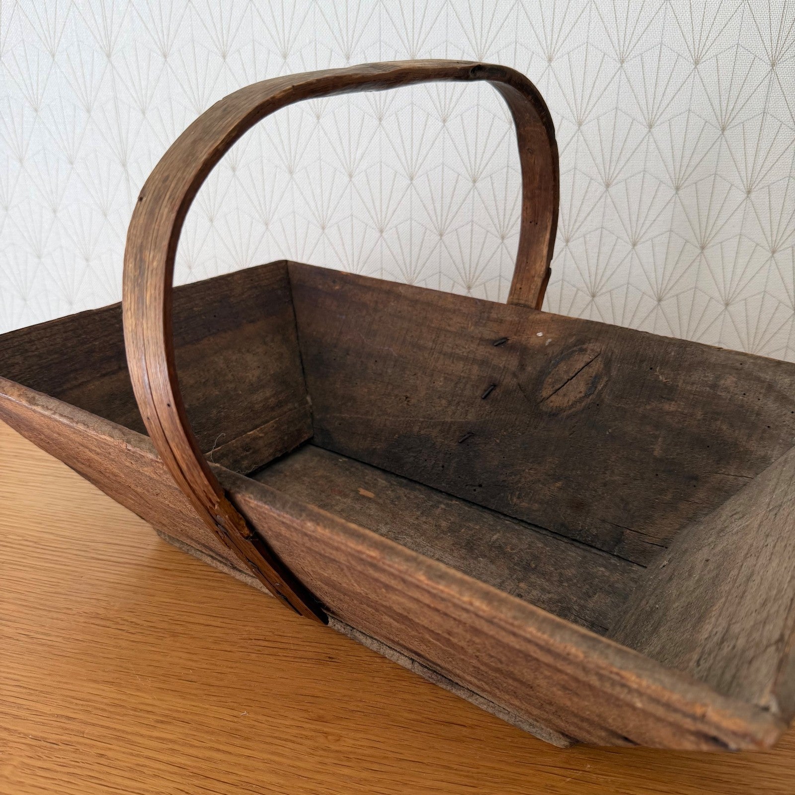 French Wooden Garden Trug Vintage Harvest Basket Rustic Antique 1908266 Fleamarketfrance