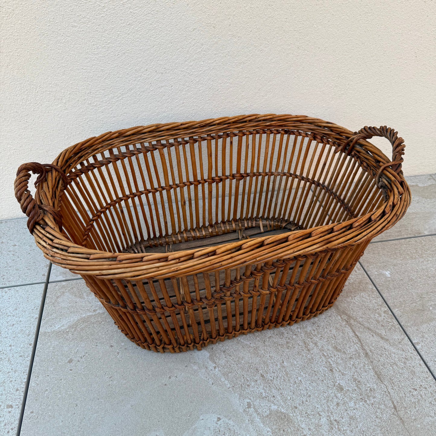 Basket Wicker Rattan Laundry Fruits House vintage french cute 1604258 Fleamarketfrance