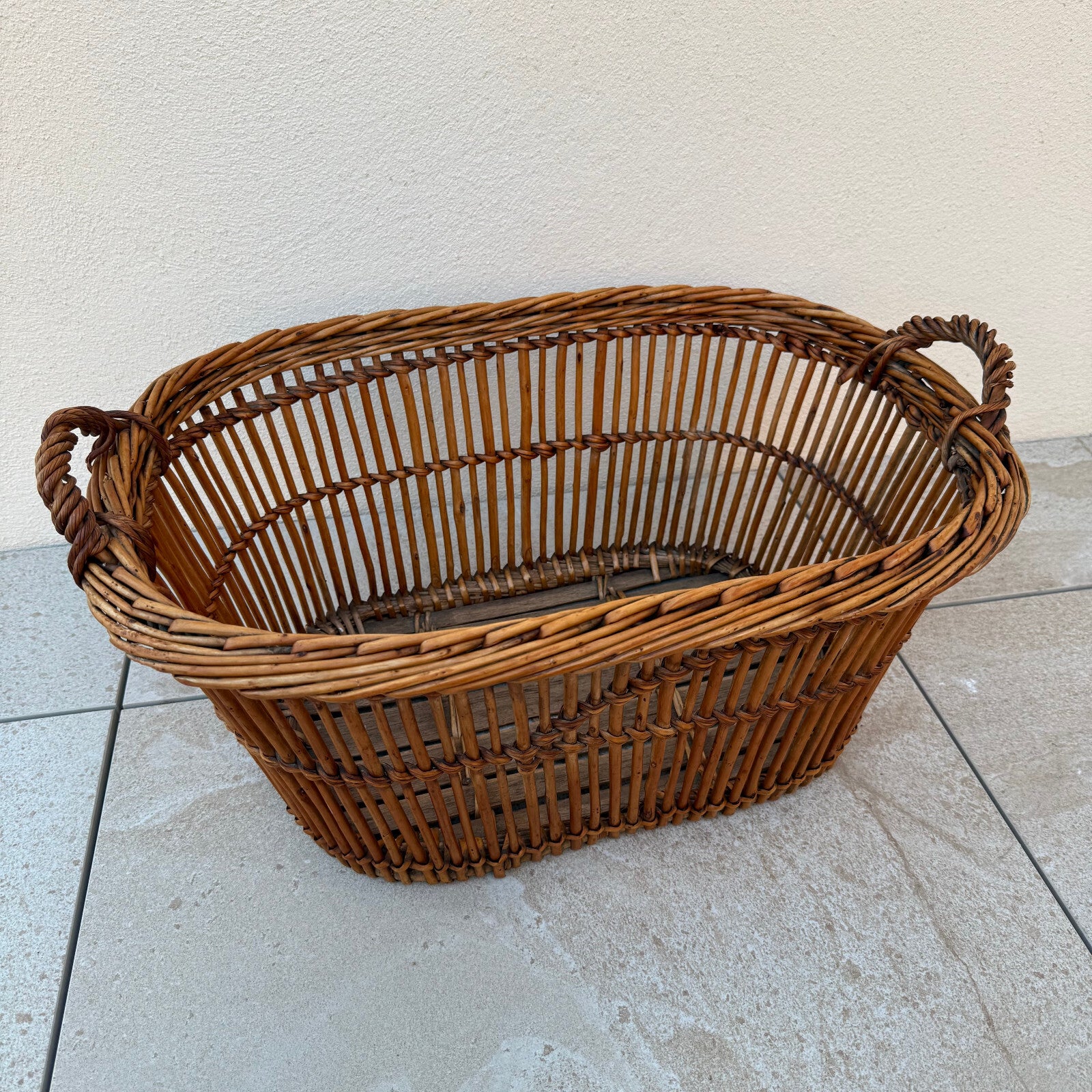 Basket Wicker Rattan Laundry Fruits House vintage french cute 1604258 Fleamarketfrance