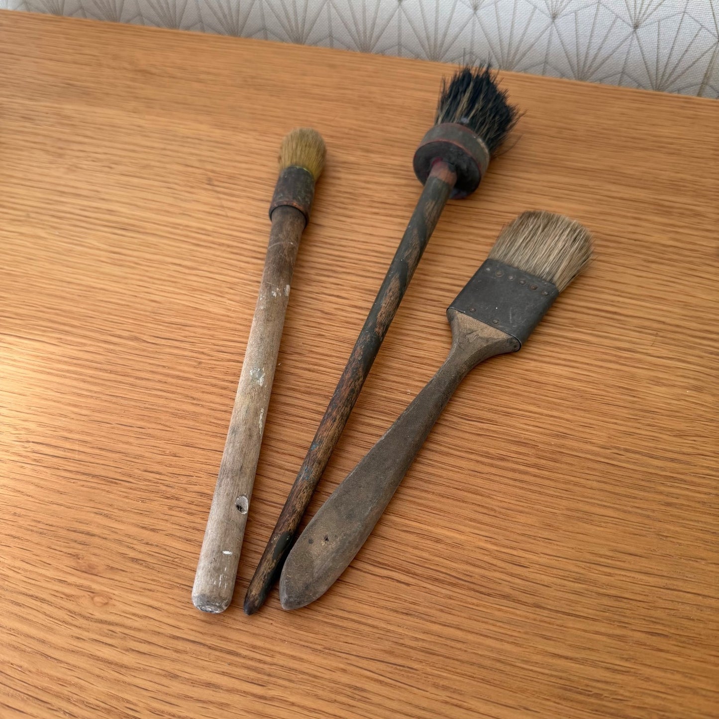 French Vintage Artist Brushes Paint Brush Set 3 Painter Tools 1801262 Fleamarketfrance : French vintage and antique decor