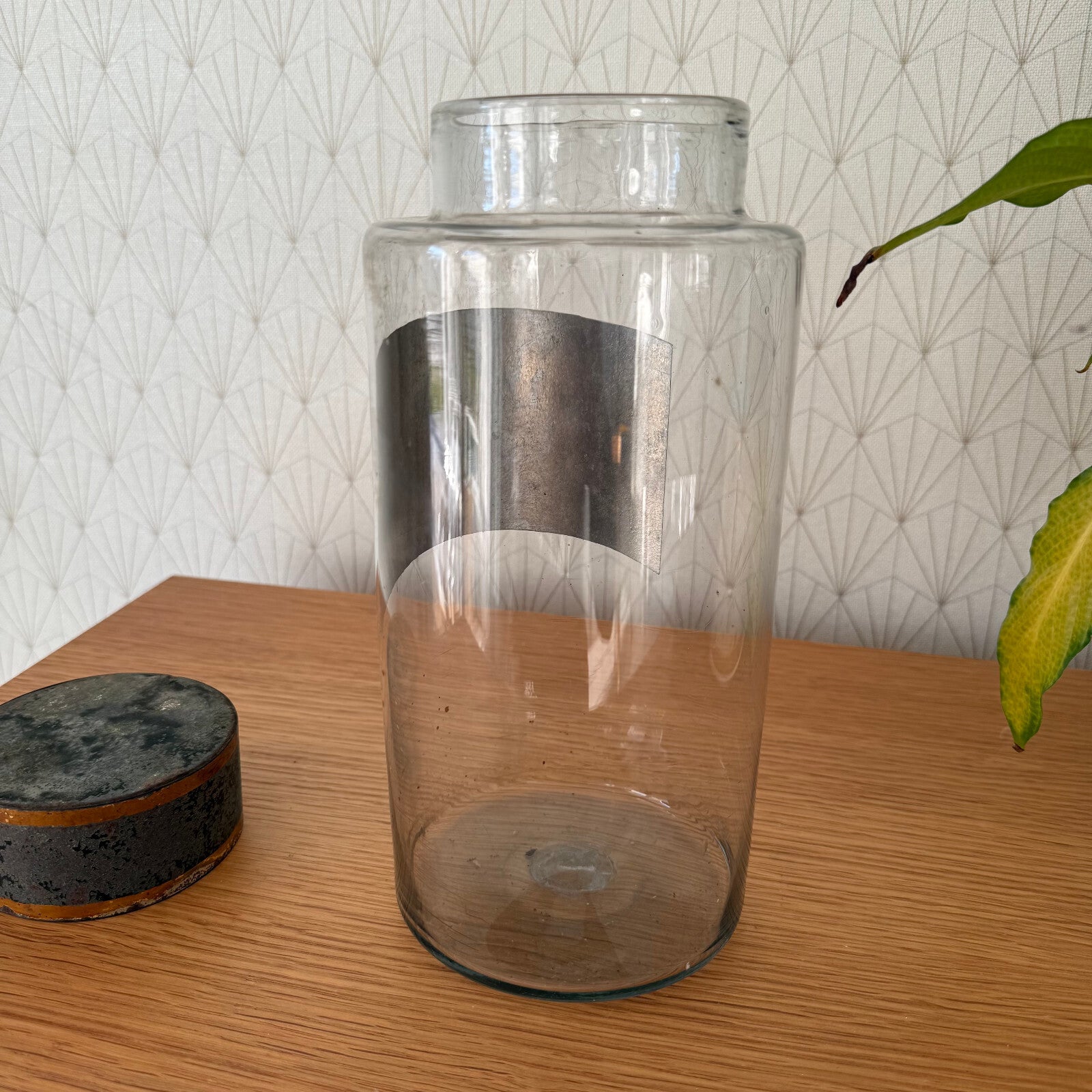 French Apothecary Jar Clear Glass Pharmacy Cortex Cascarille 1601251 Fleamarketfrance