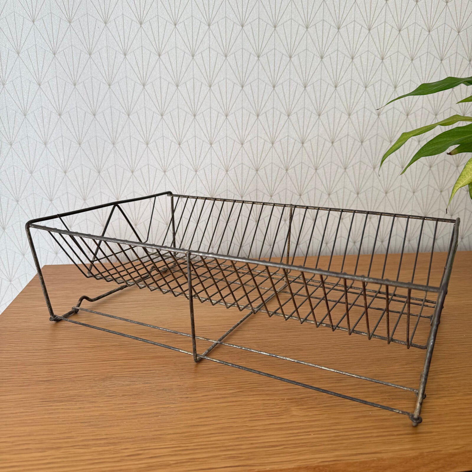 Vintage French Metal Wire Dish Drying Rack Drainer 2006253 Unbranded