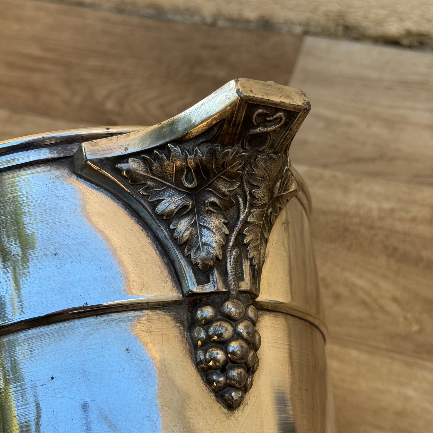 Vintage French Art Deco Champagne Bucket Silver Plate Wine Cooler 23092424 Fleamarketfrance