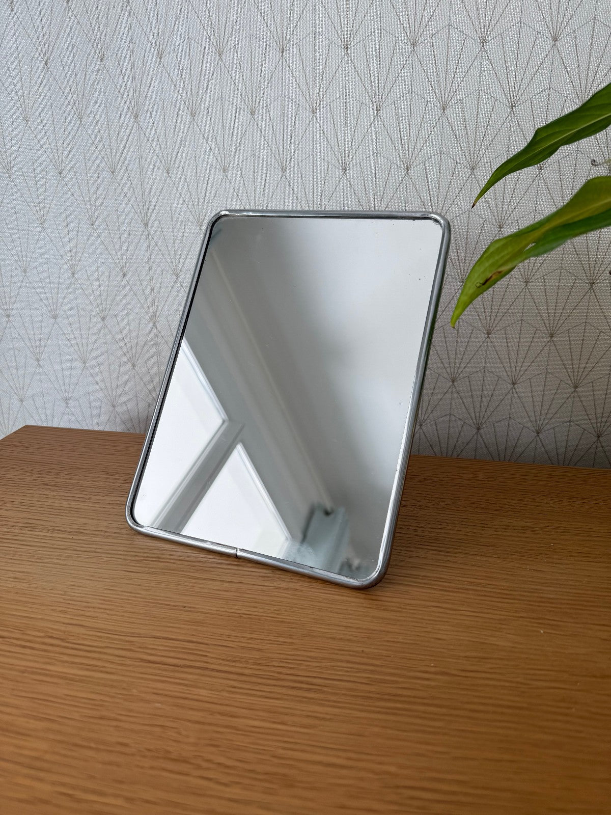 Vintage French Chrome Vanity Mirror Standing Bathroom Mirror 0307255 Fleamarketfrance