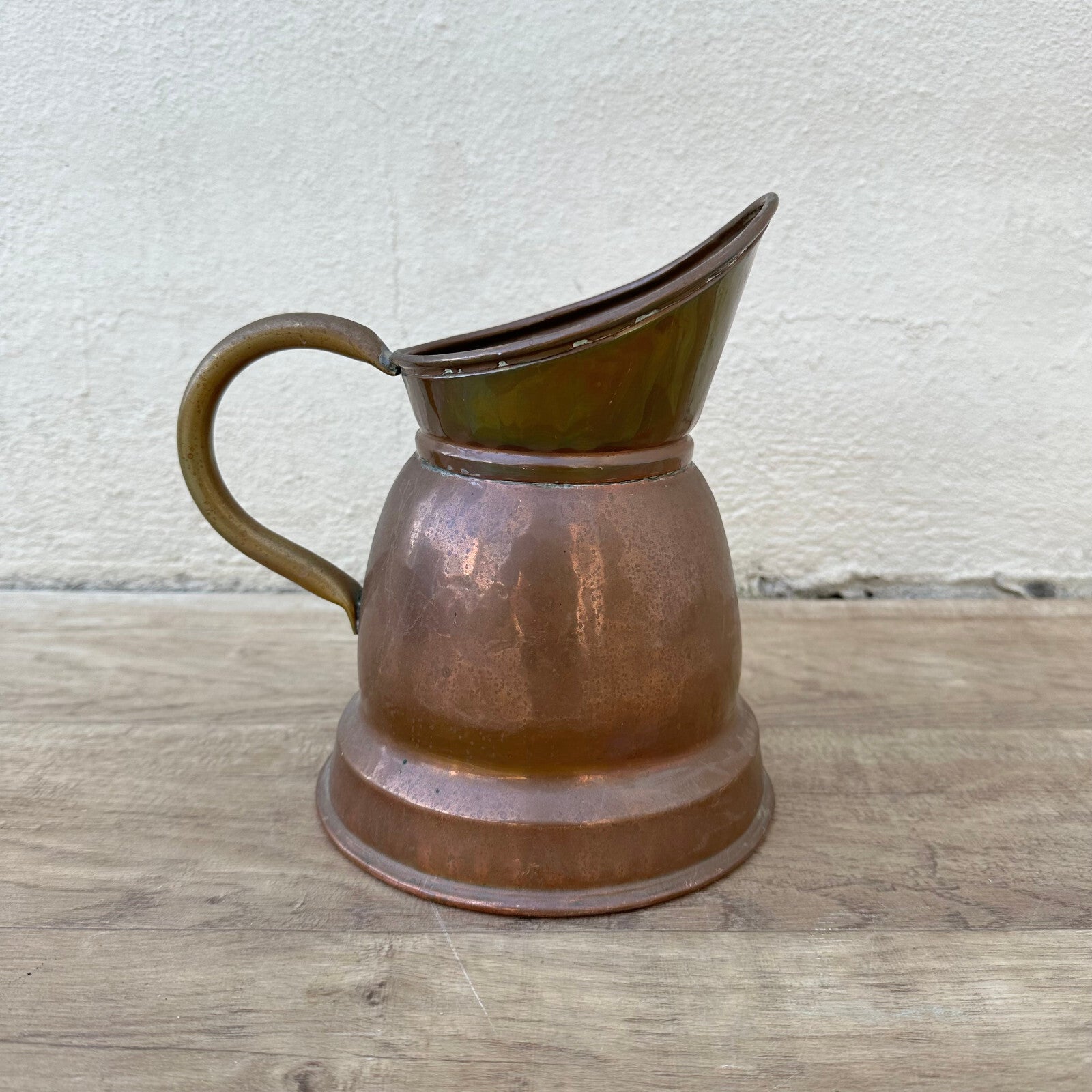 Antique French Copper Pitcher Water Jug Country Farmhouse Decor 0712234 Fleamarketfrance