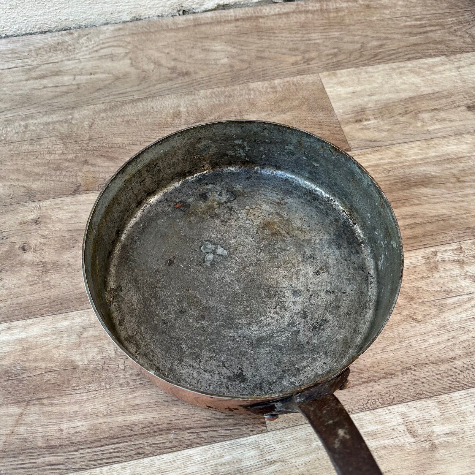 french Copper sauteuse saute pan 17122218 - Fleamarketfrance