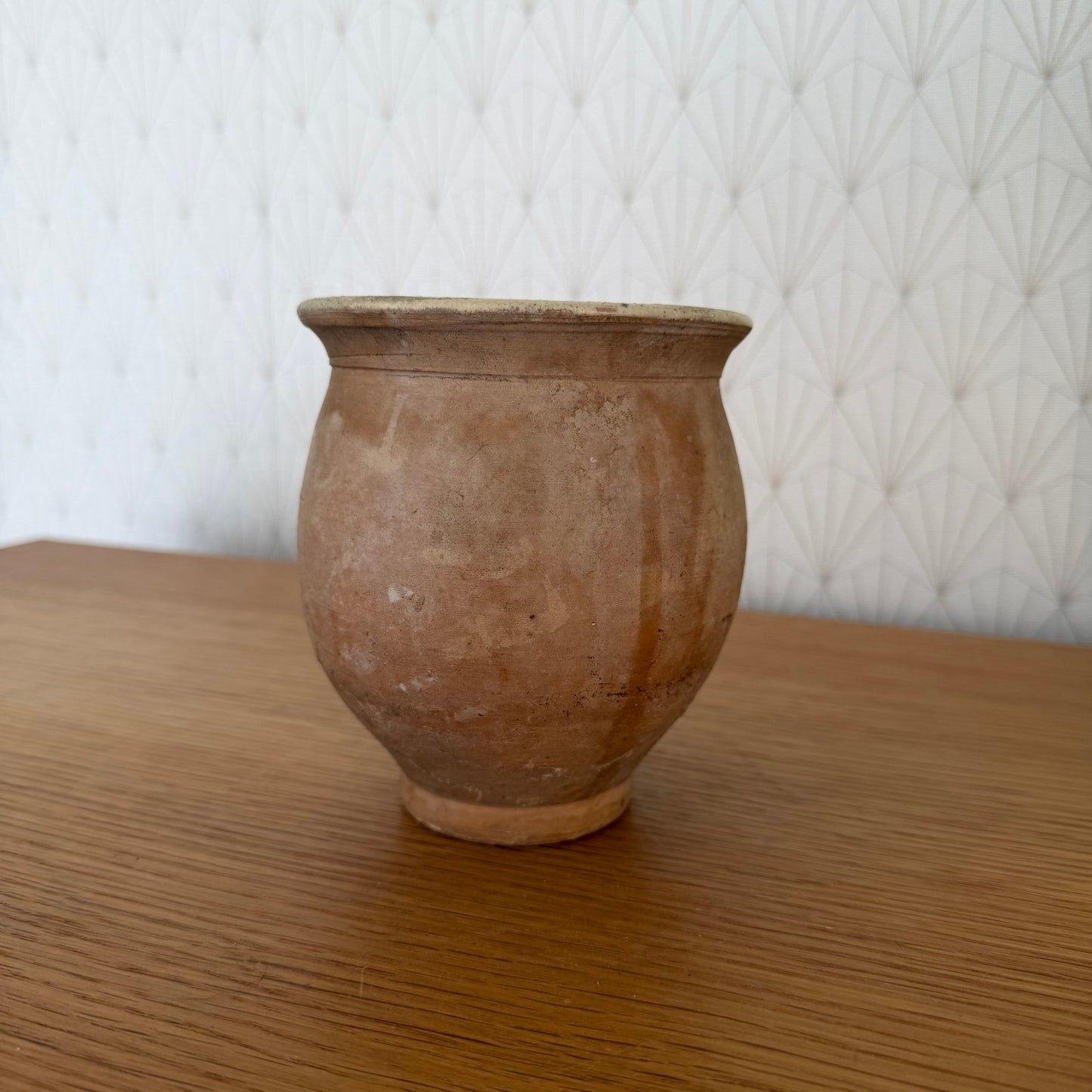 HANDMADE GLAZED BROWN ANTIQUE FRENCH HONEY POT TERRACOTTA 20102514