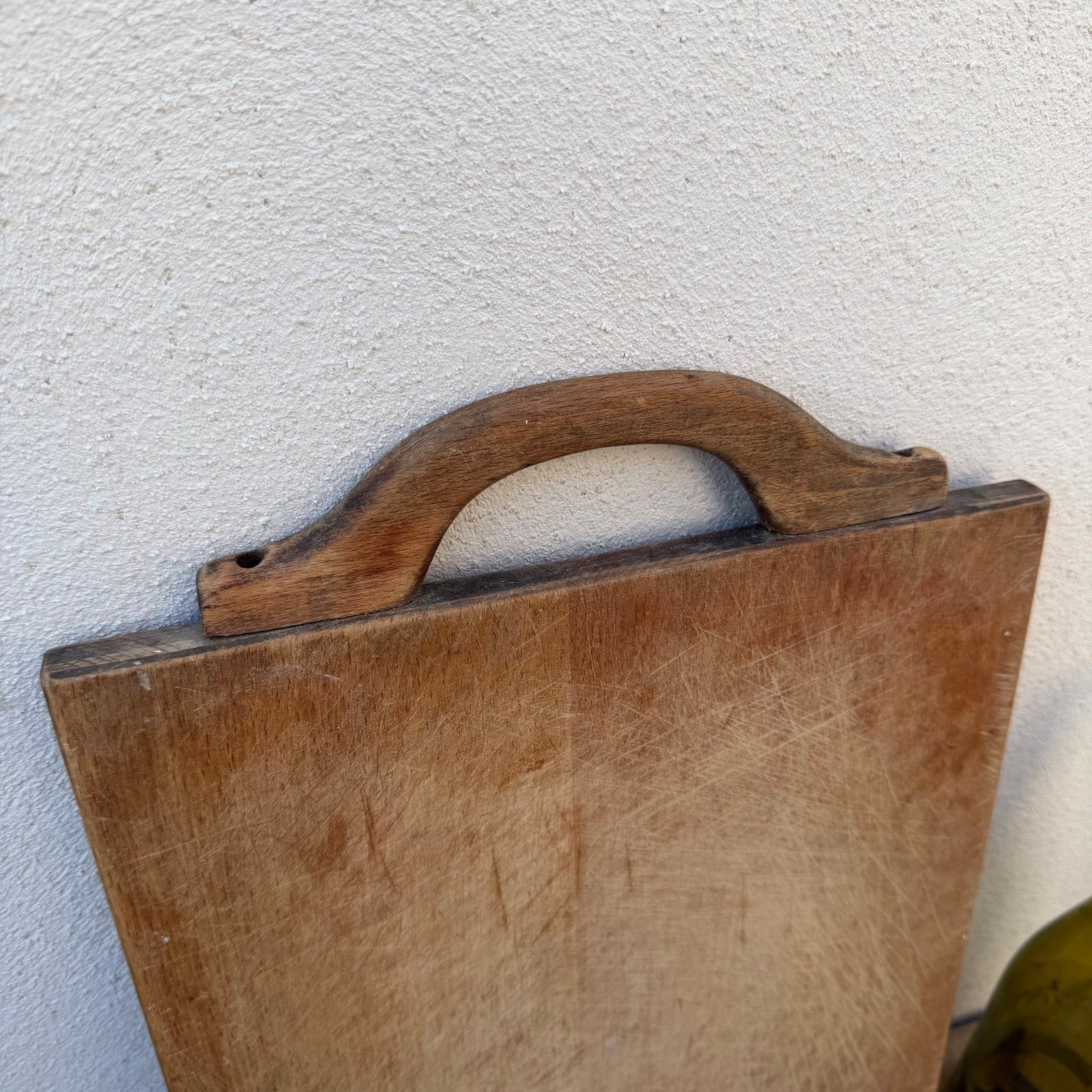 French Cutting Board Vintage Wooden Kitchen Bread Board Handle 1103265 Antique