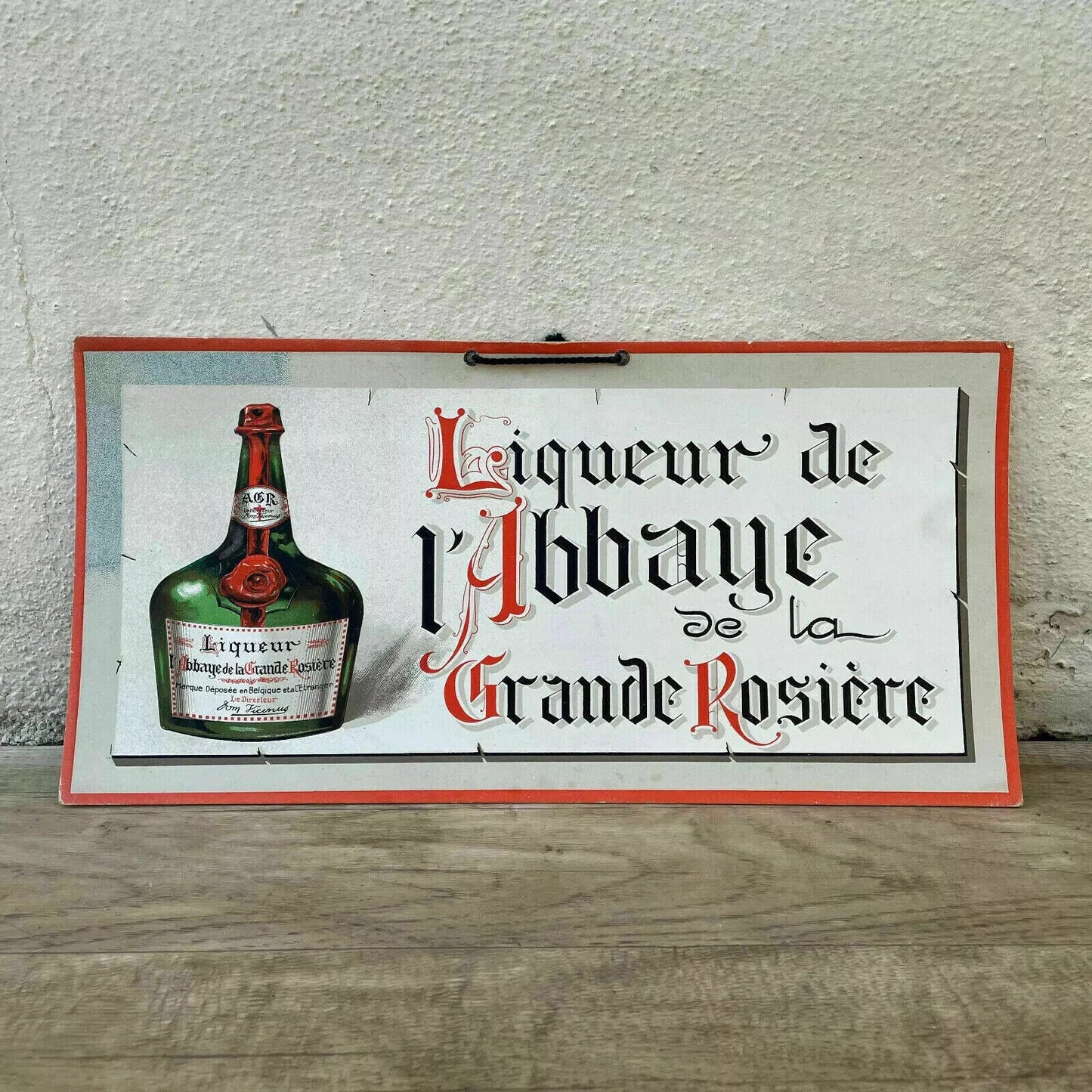 French cardboard sign alcohol vintage ADVERTISING liqueur 2710242 - Fleamarketfrance