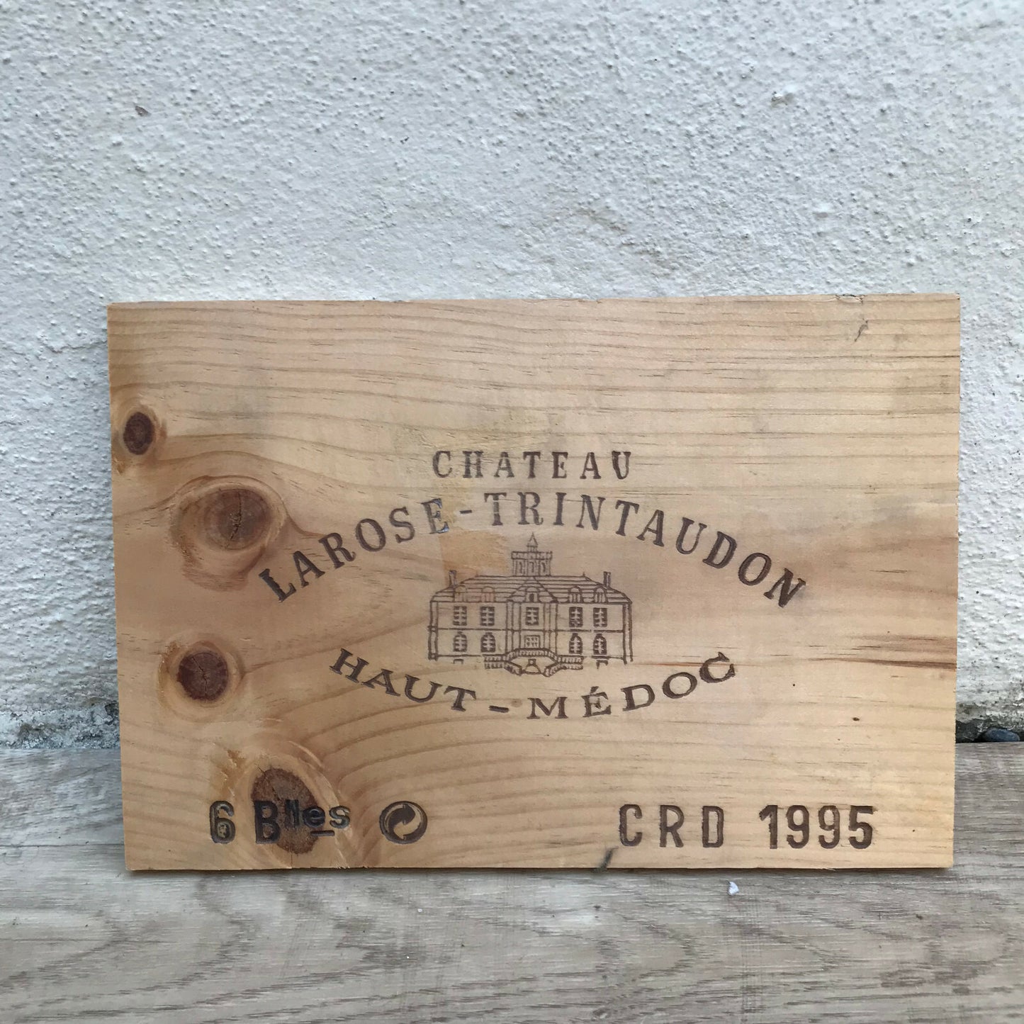 French Wine Crate Panel Chateau Larose-Trintaudon Bordeaux 1995 08032219 Château Larose-Trintaudon