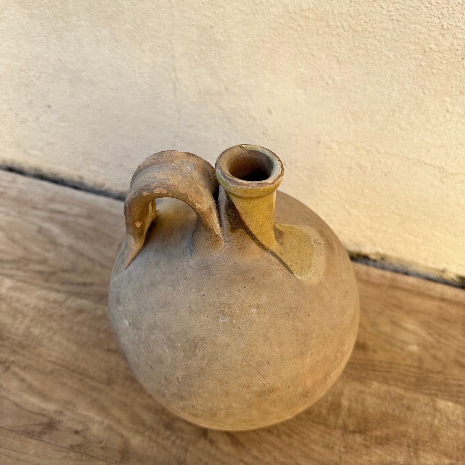 French Pottery Jug Vintage Ceramic Pitcher Southwest France 1950s 0302236 Unmarked