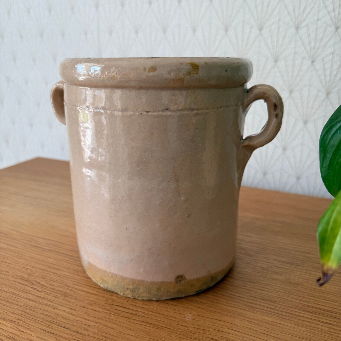 Antique French Italian 19th Century Sardine Jar Pot 7" High 1101259 Unbranded