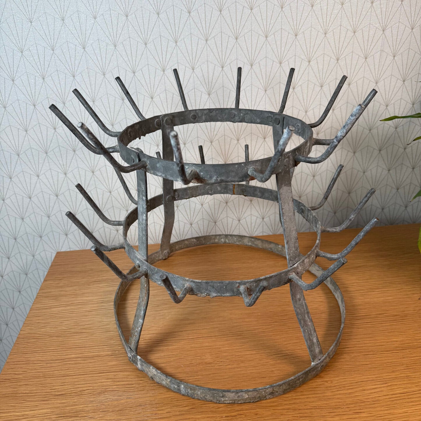 Vintage French Wine Champagne Bottle Drying Wine Rack hanger 2112243 - Fleamarketfrance