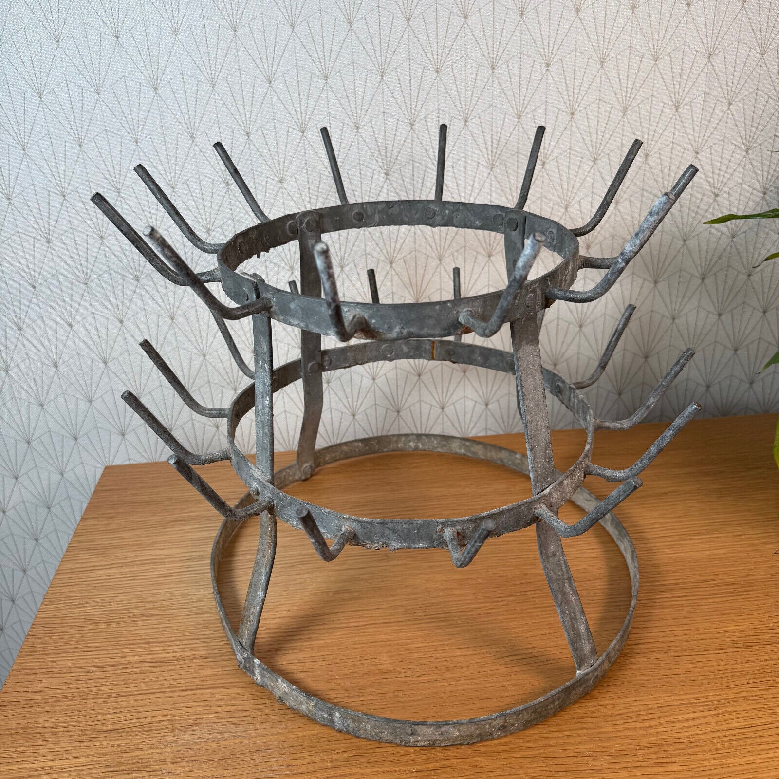 Vintage French Wine Champagne Bottle Drying Wine Rack hanger 2112243 - Fleamarketfrance