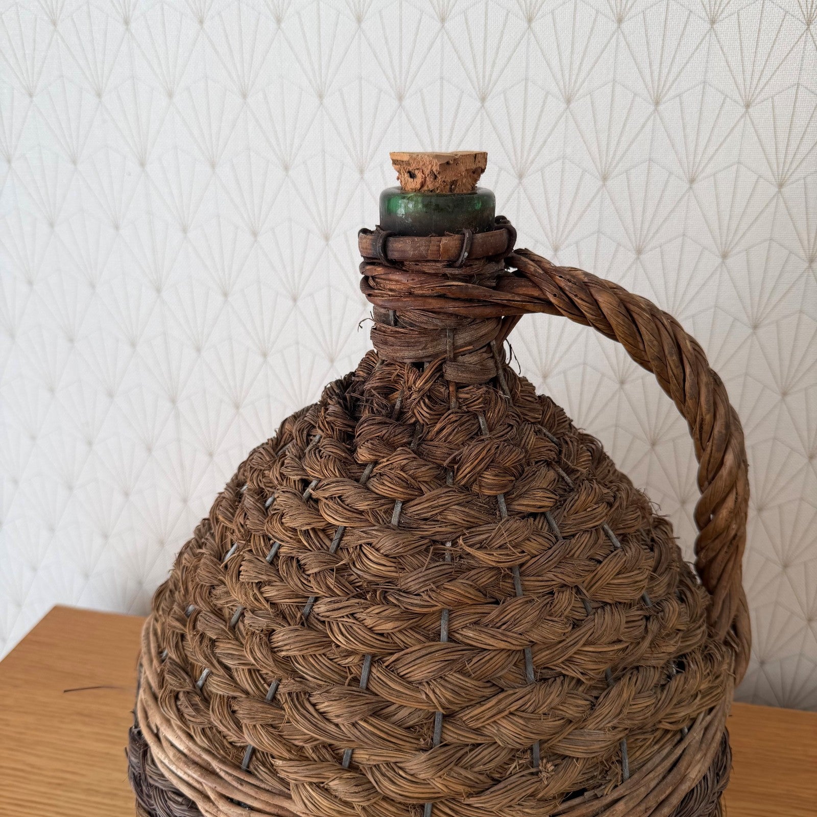 French Dame Jeanne Demijohn Rattan Wicker Basket Carboy Bonbonne 2604264 Fleamarketfrance