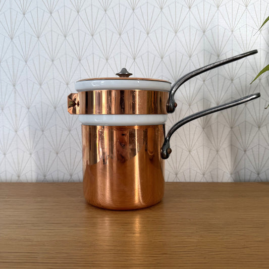 French Mauviel Villedieu Copper Bain Marie Double Boiler 3007266 jacquotot