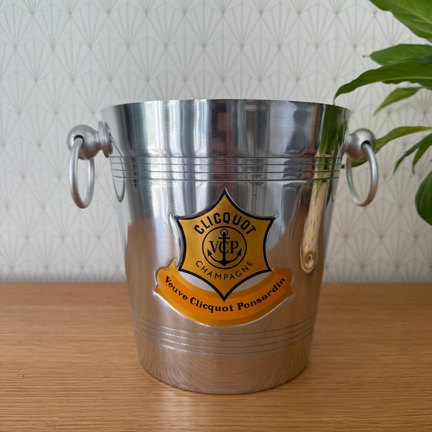 Vintage French Champagne Ice Bucket Cooler Made France VEUVE CLICQUOT 0904258