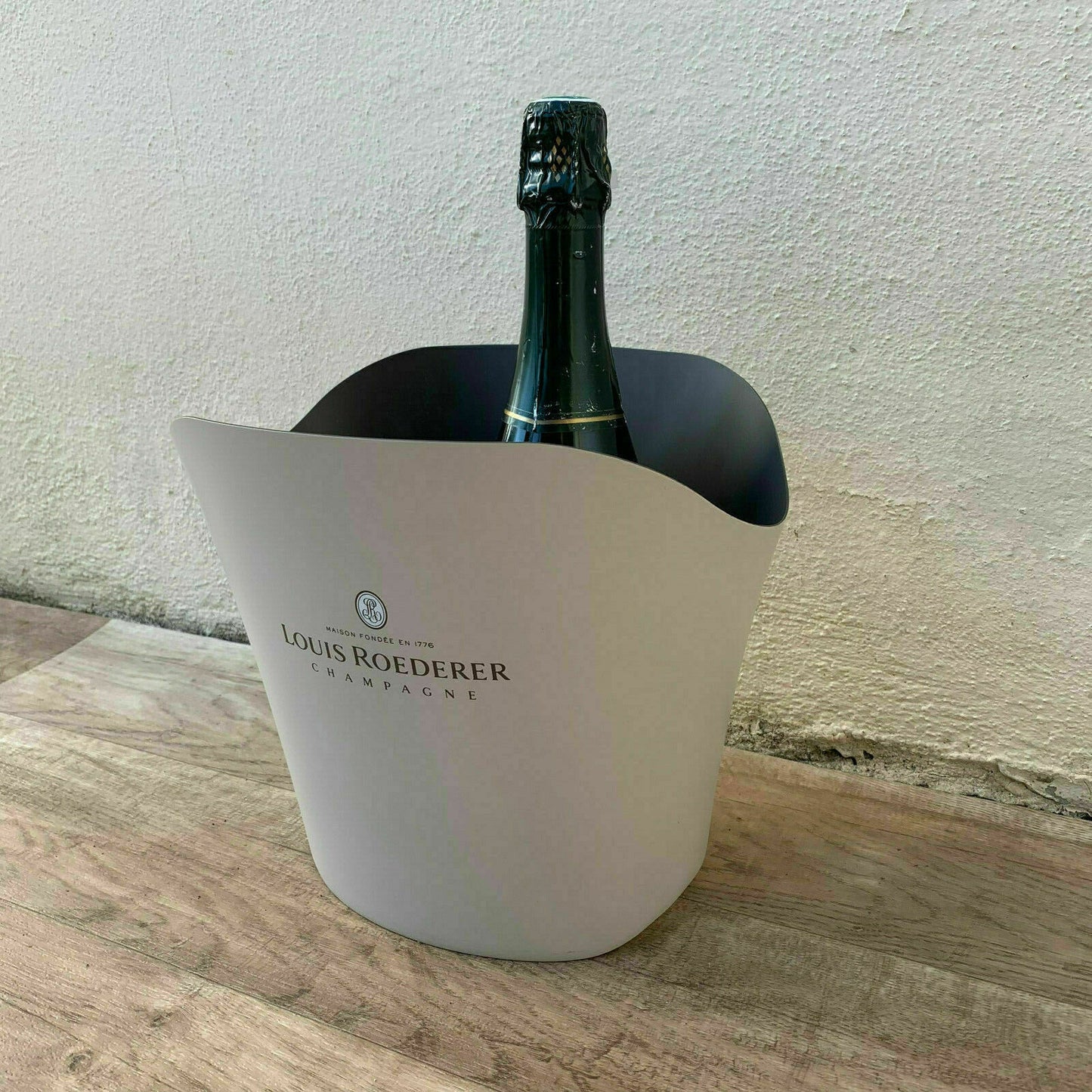 Vintage French Metal Champagne French Ice Bucket Cooler Basin ROEDERER 19021913 - Fleamarketfrance