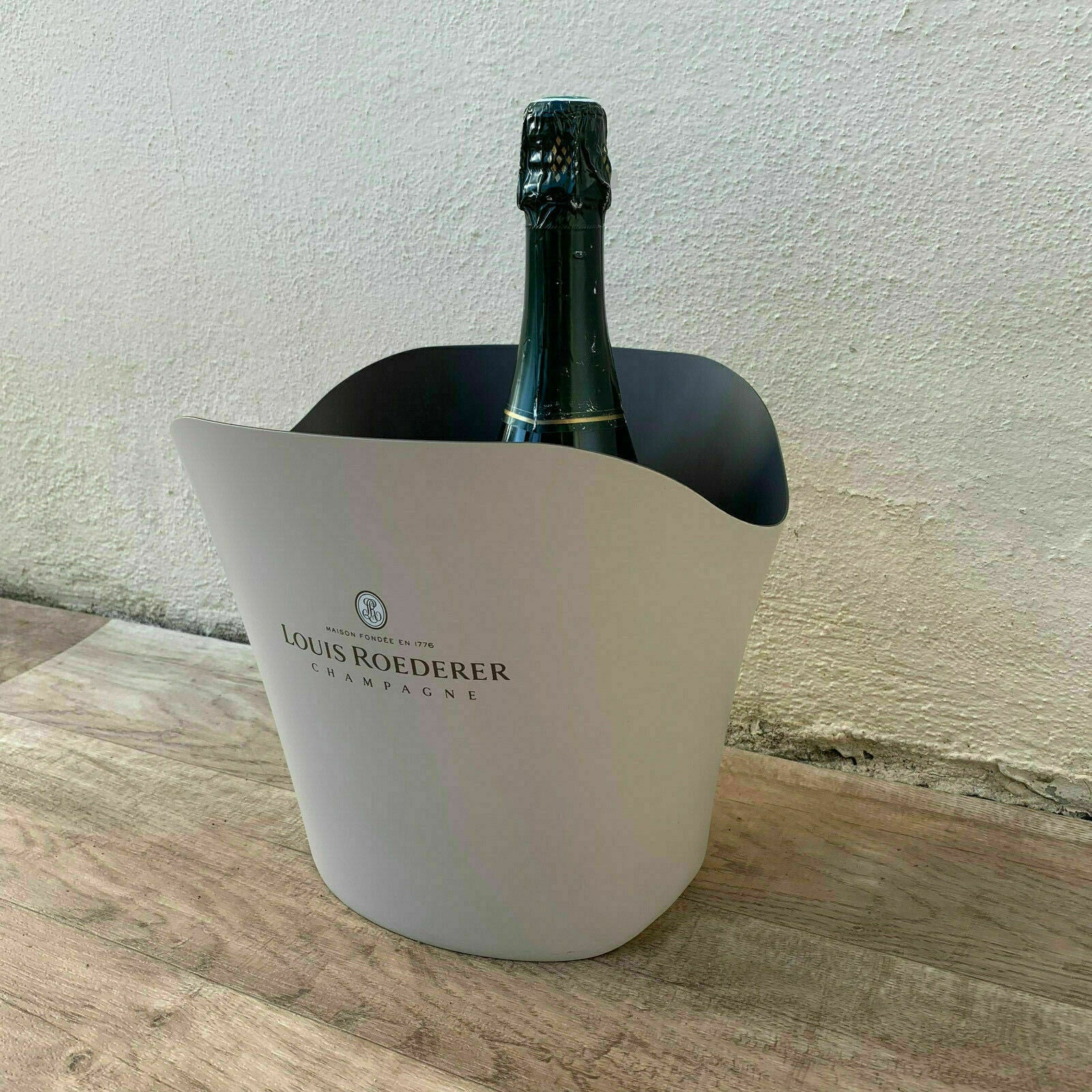 Vintage French Metal Champagne French Ice Bucket Cooler Basin ROEDERER 19021913 - Fleamarketfrance