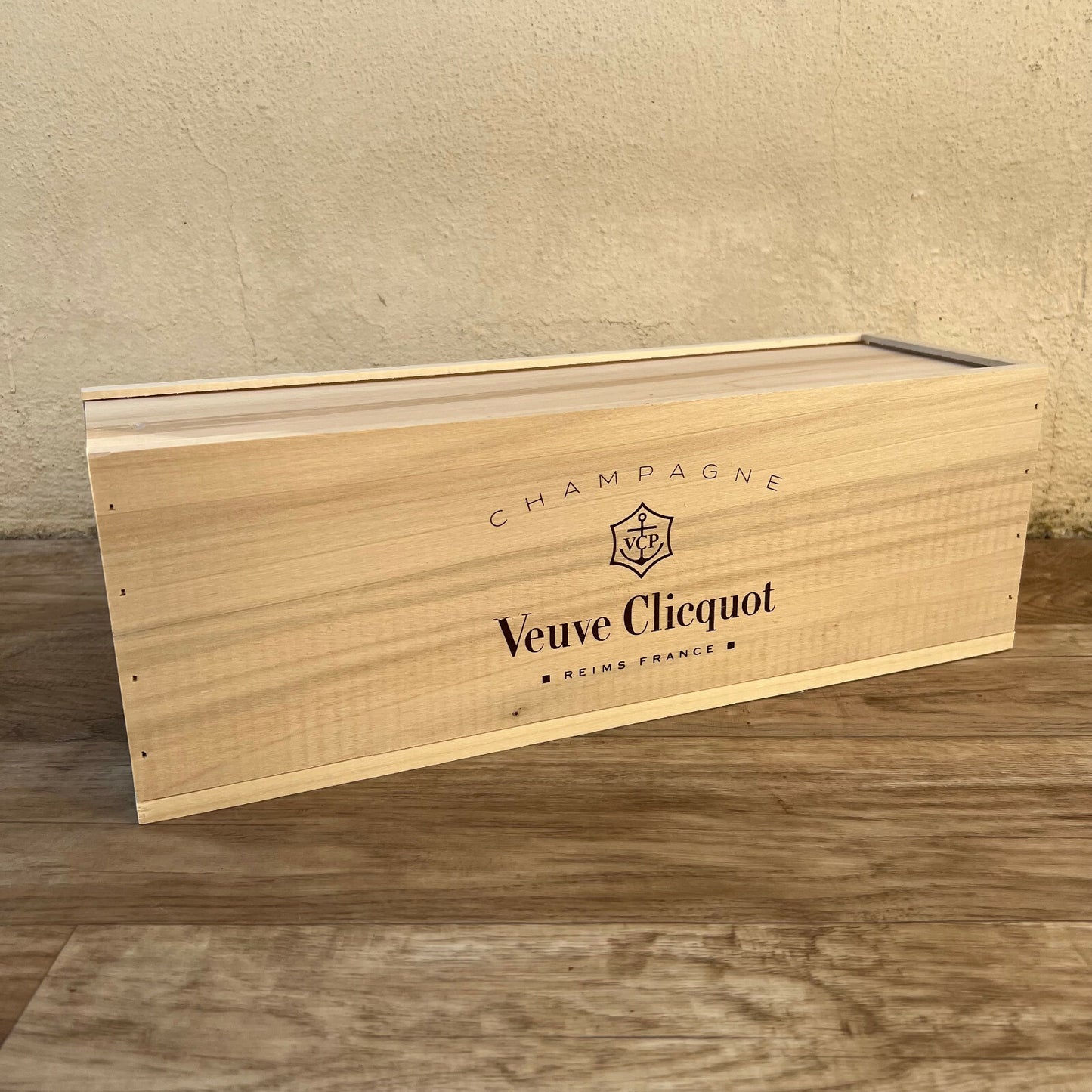French Veuve Clicquot Champagne Bottle Crate Box 16 1/4"  3010251