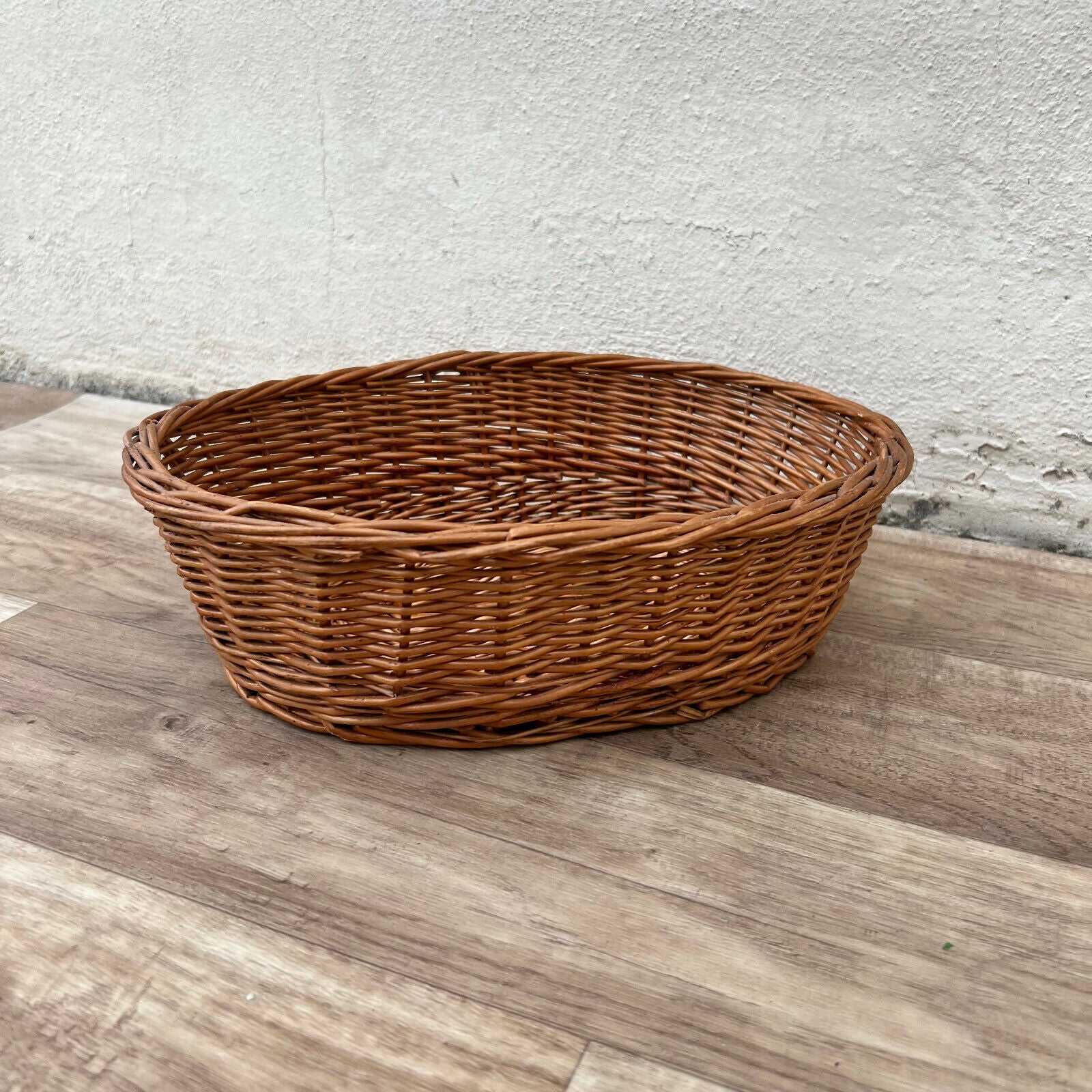 Vintage French Wicker BAGUETTE BREAD BASKET 13052213 - Fleamarketfrance