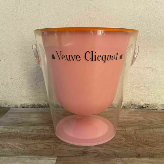 Vintage Rare Pink Peach VEUVE CLICQUOT Champagne Bucket Cooler Basin 01112123 - Fleamarketfrance