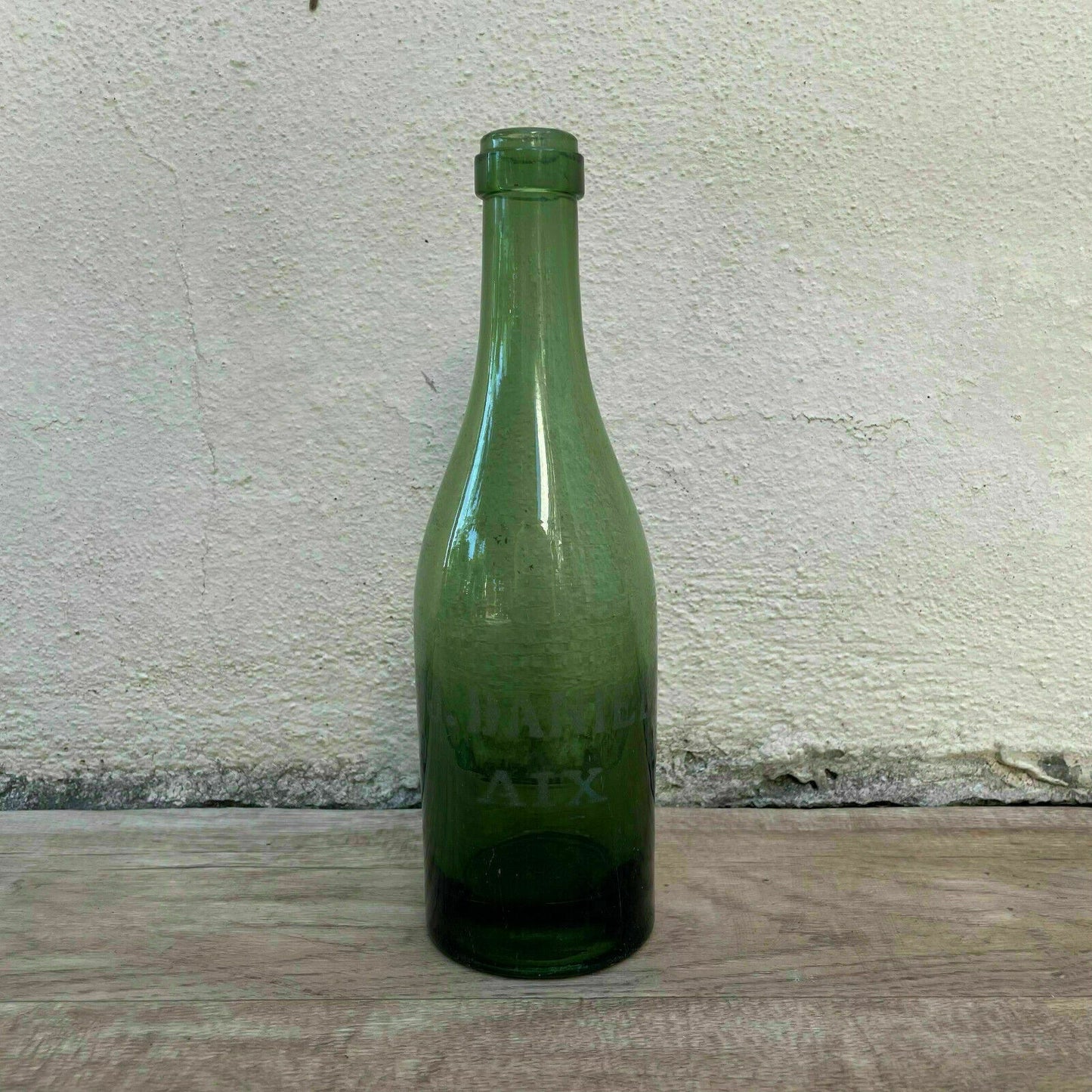 Old French Green Glass wine water pastis bottle circa 1920 22092112 - Fleamarketfrance