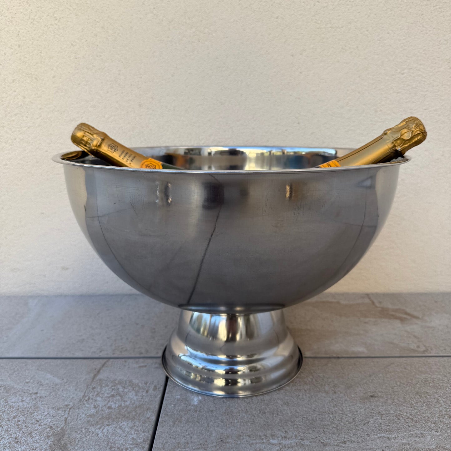 Vintage French Champagne Inox Ice Bucket Cooler Basin 1604254